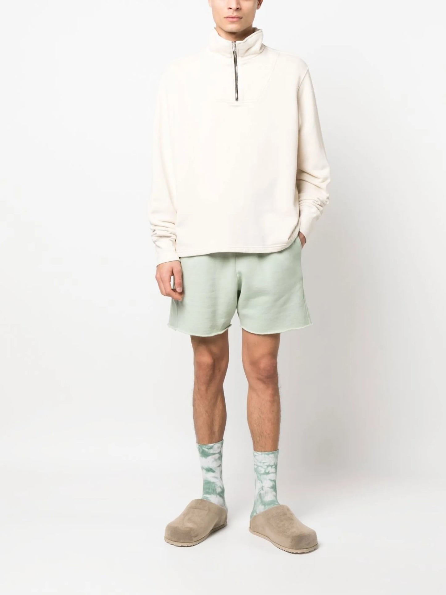 half-zip fastening sweatshirt