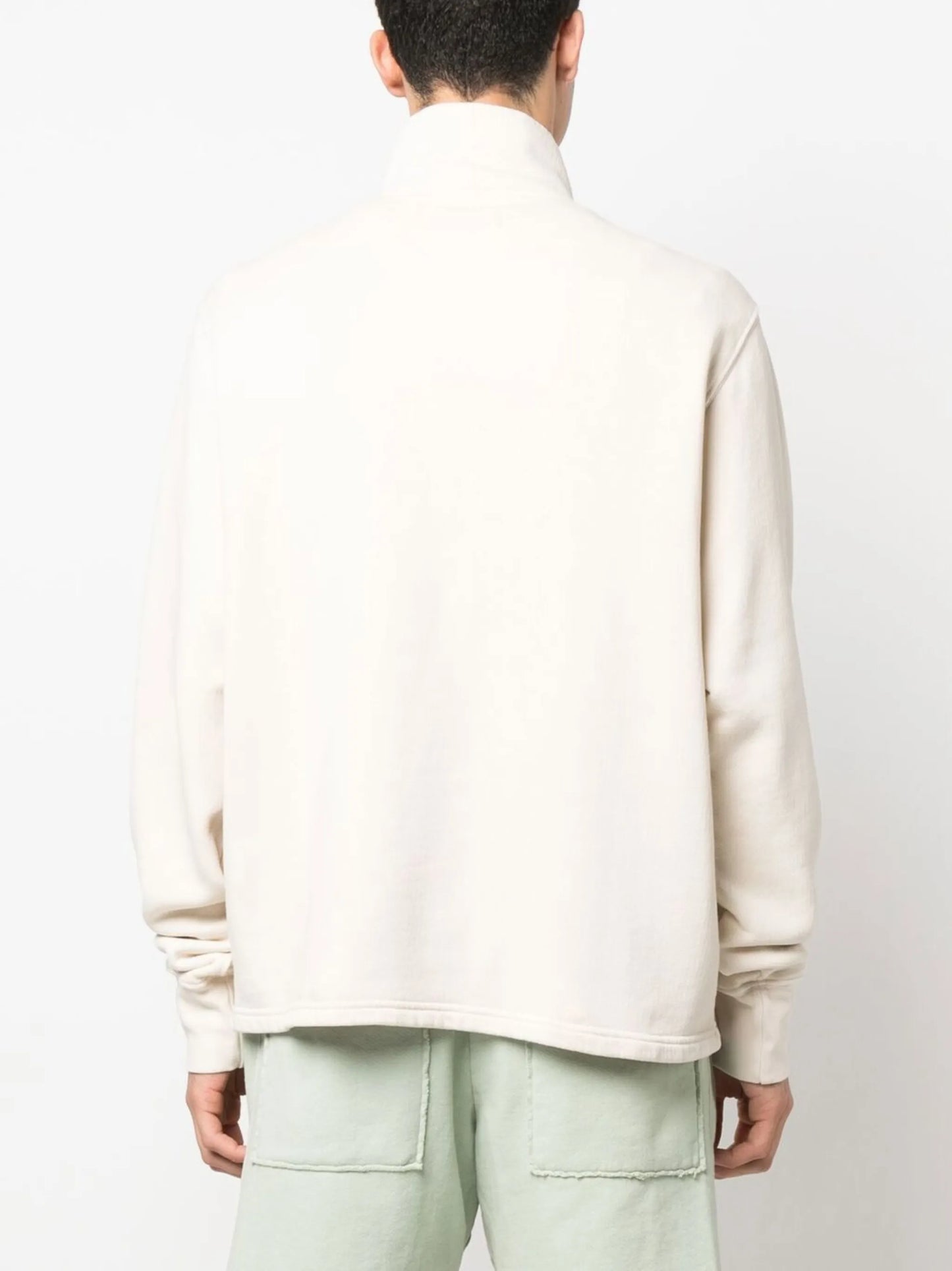half-zip fastening sweatshirt