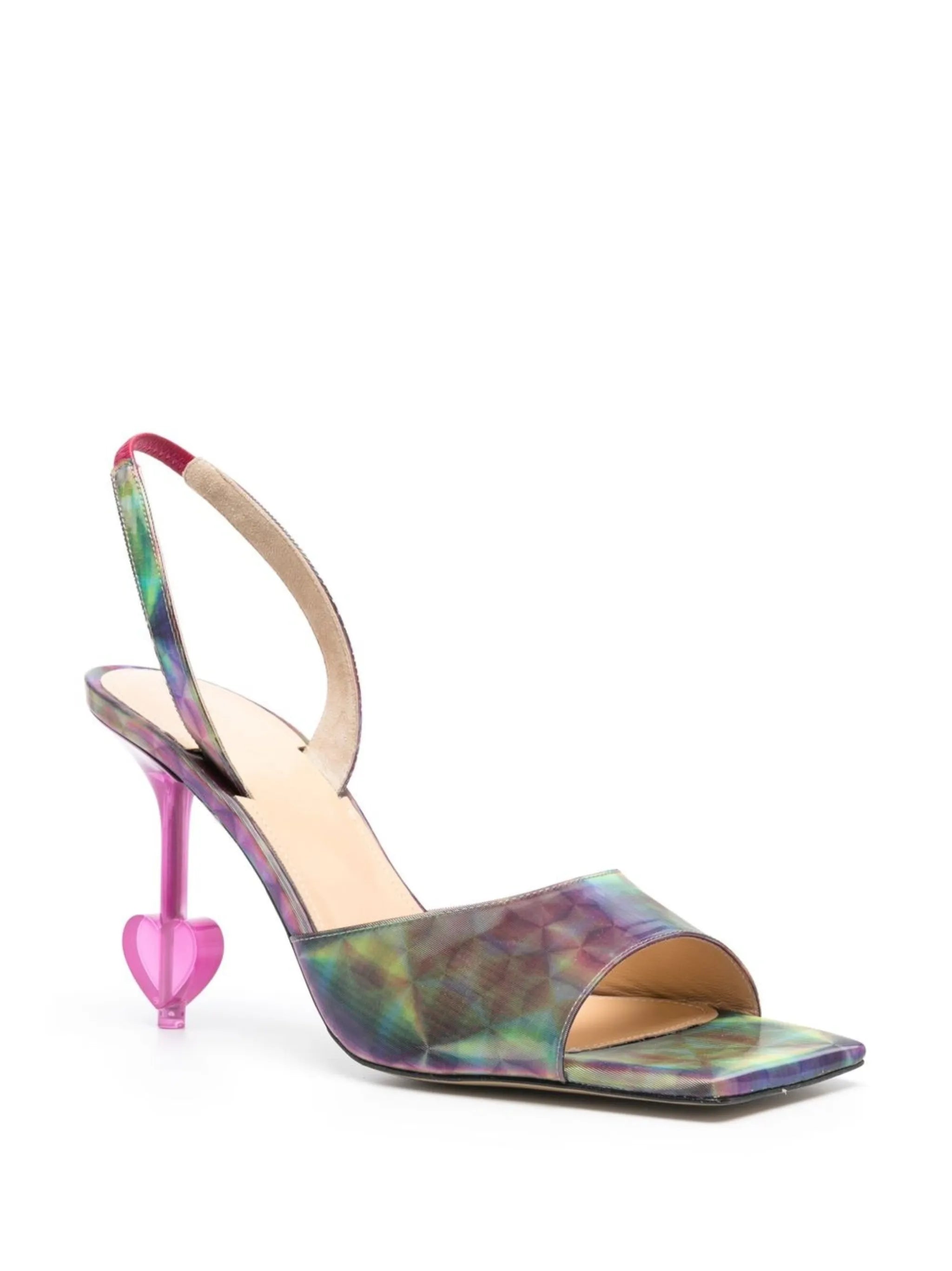 square-toe slingback sandals