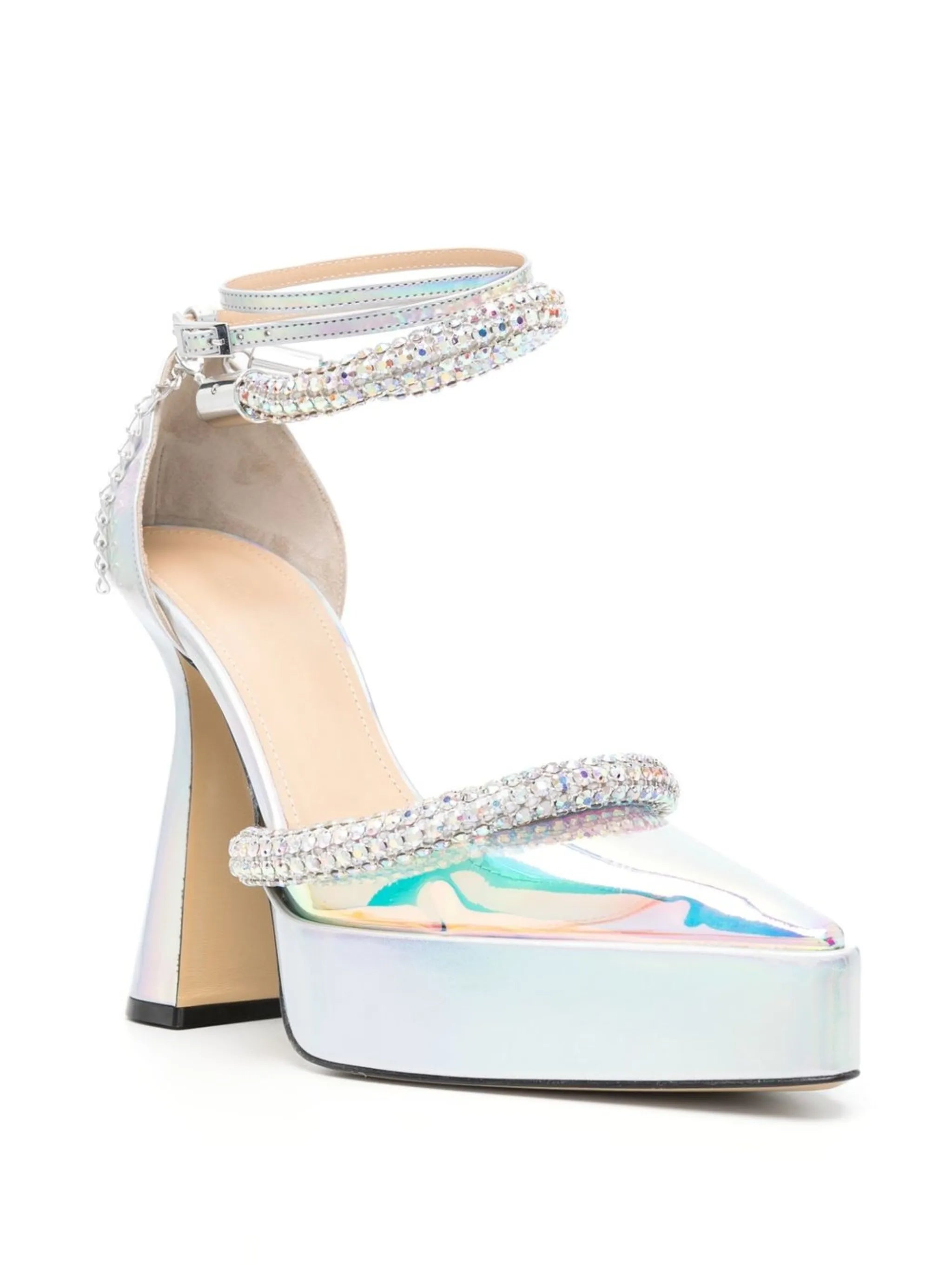 Kimberly 140mm leather platform pumps