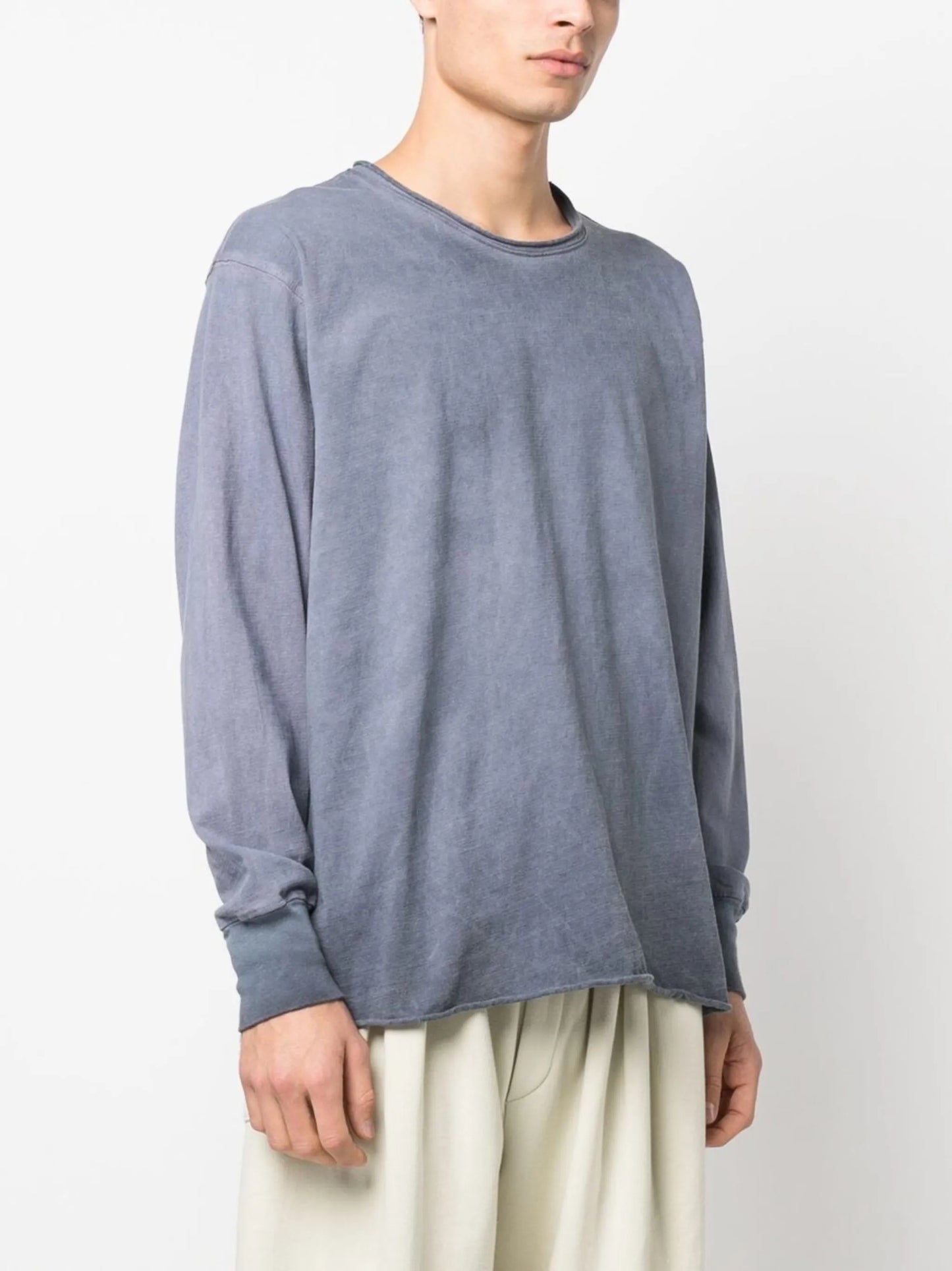 rolled-trim detail T-shirt