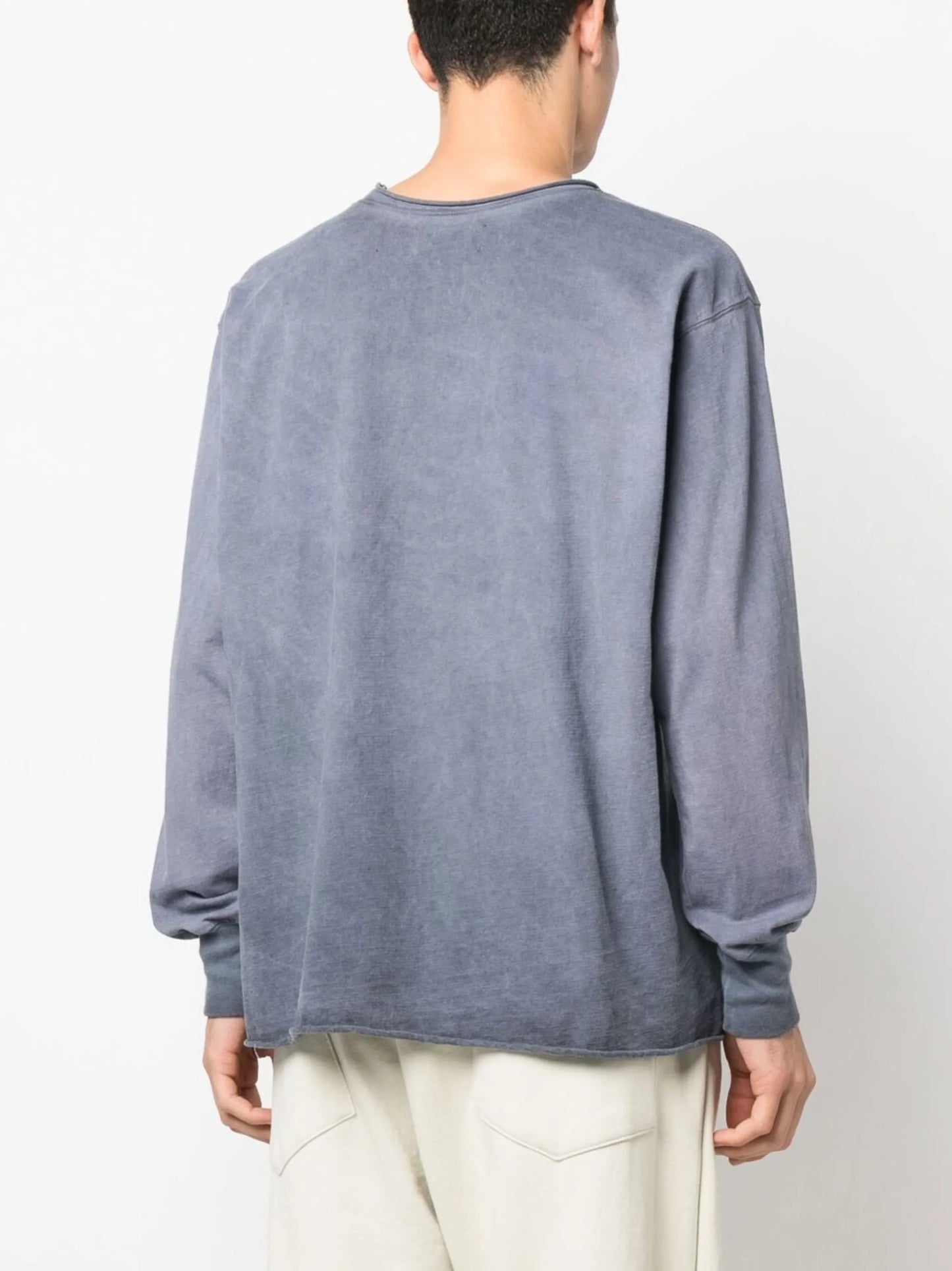 rolled-trim detail T-shirt