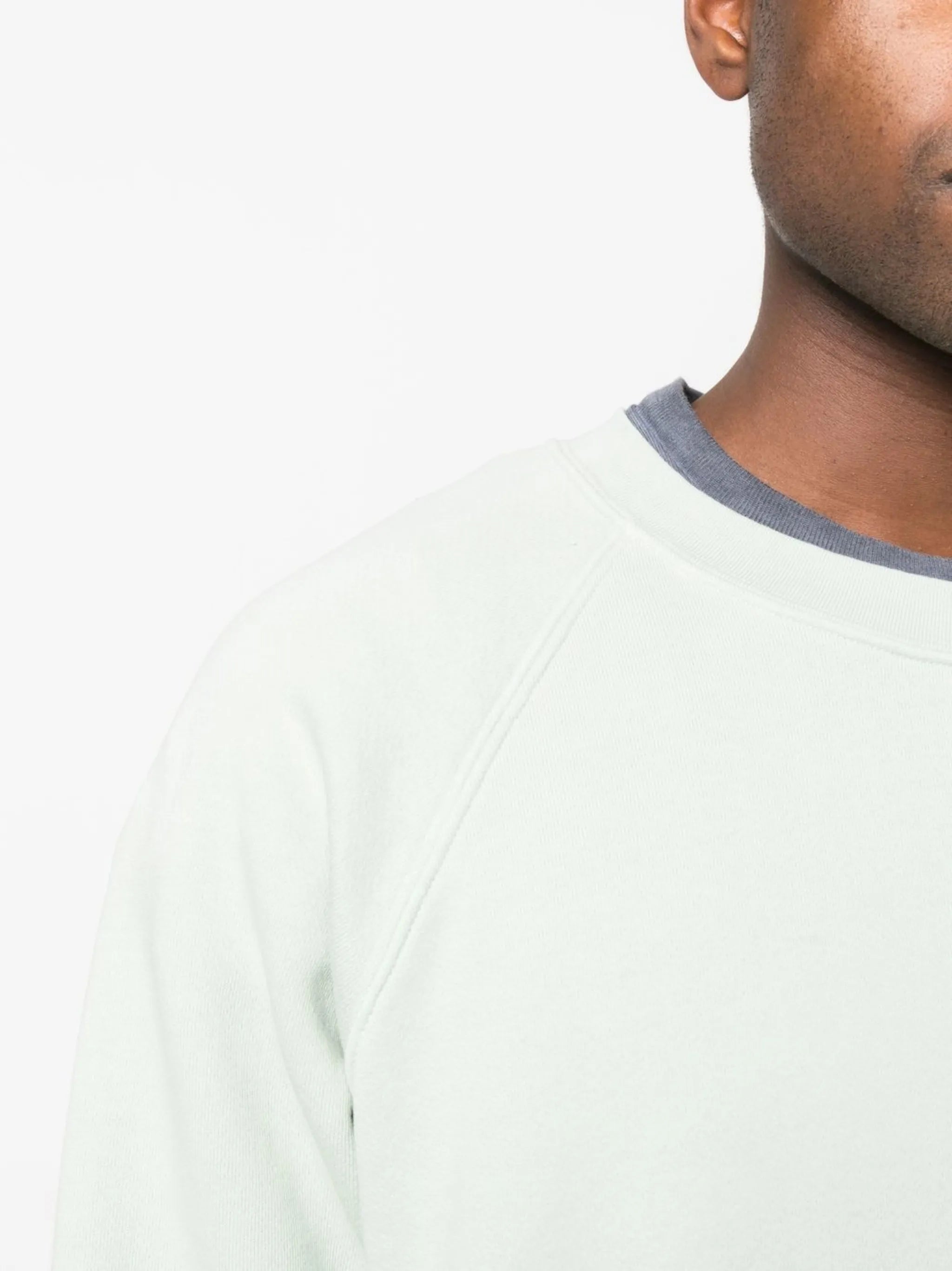 round-neck cotton sweatshirt