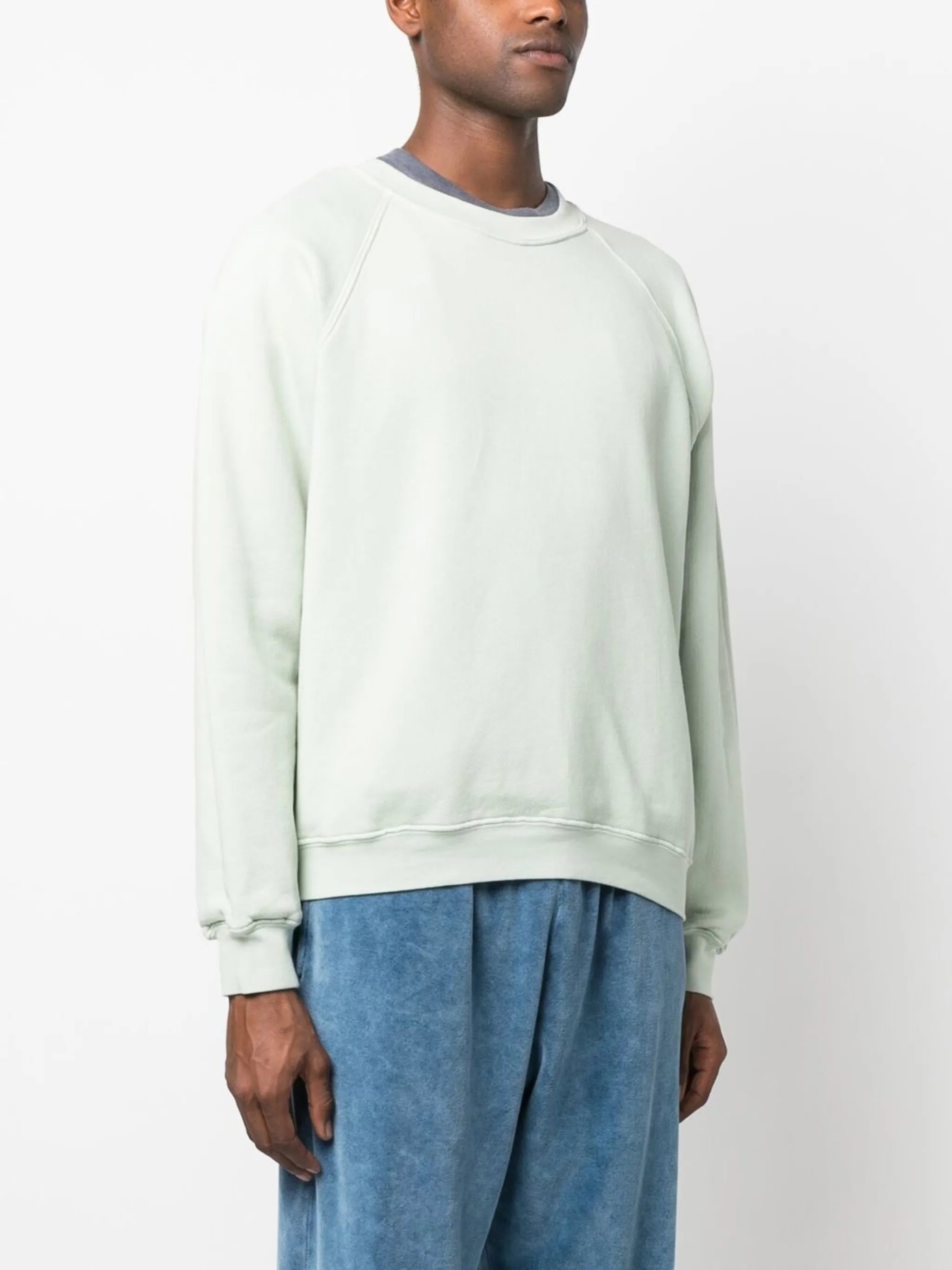 round-neck cotton sweatshirt