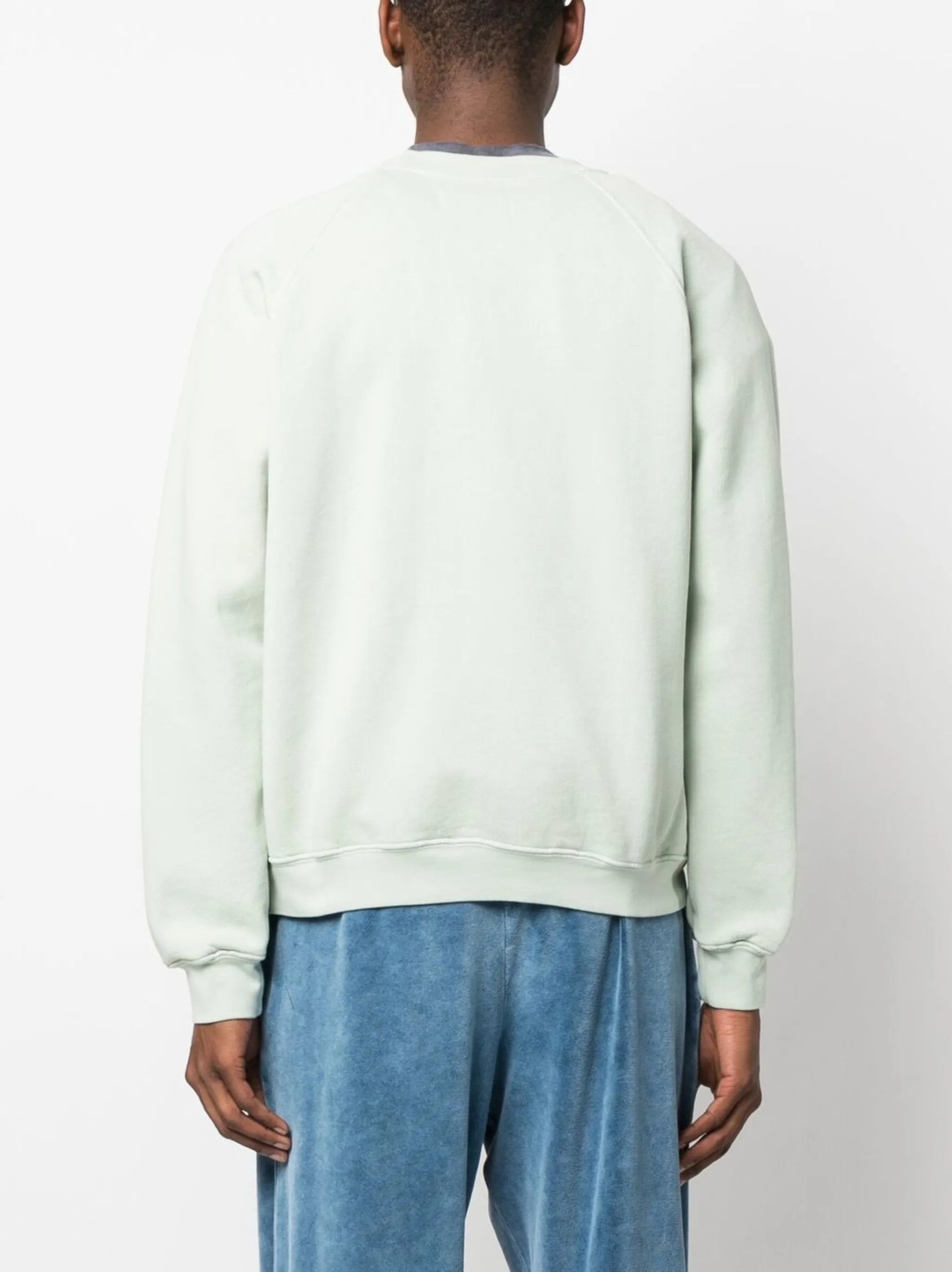 round-neck cotton sweatshirt