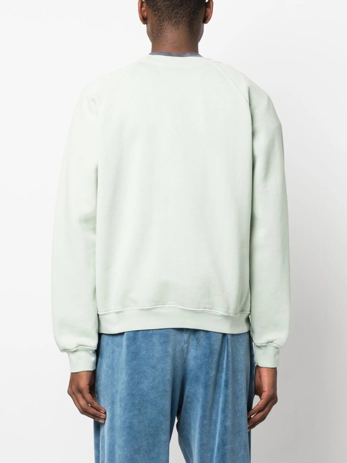round-neck cotton sweatshirt
