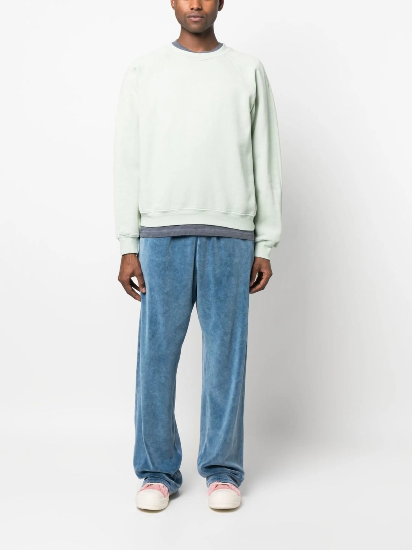 round-neck cotton sweatshirt