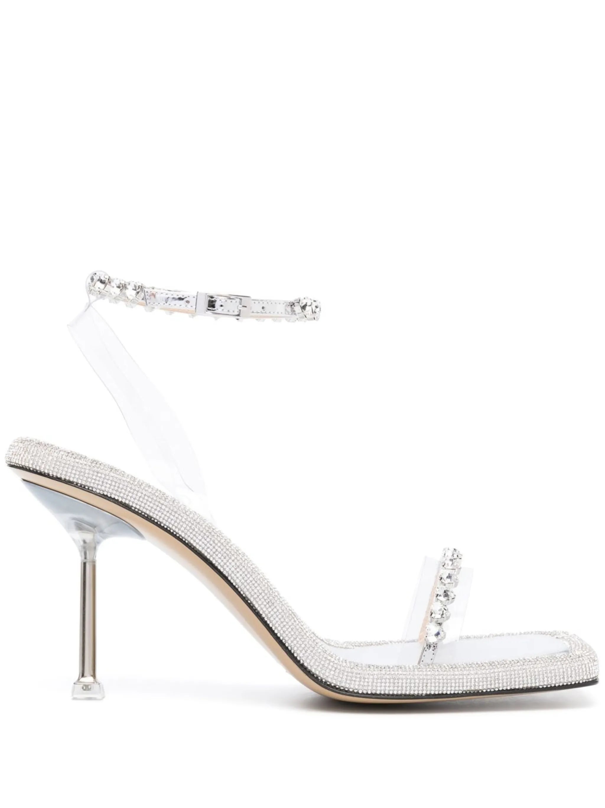 100mm crystal-embellished sandals