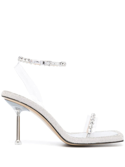 100mm crystal-embellished sandals