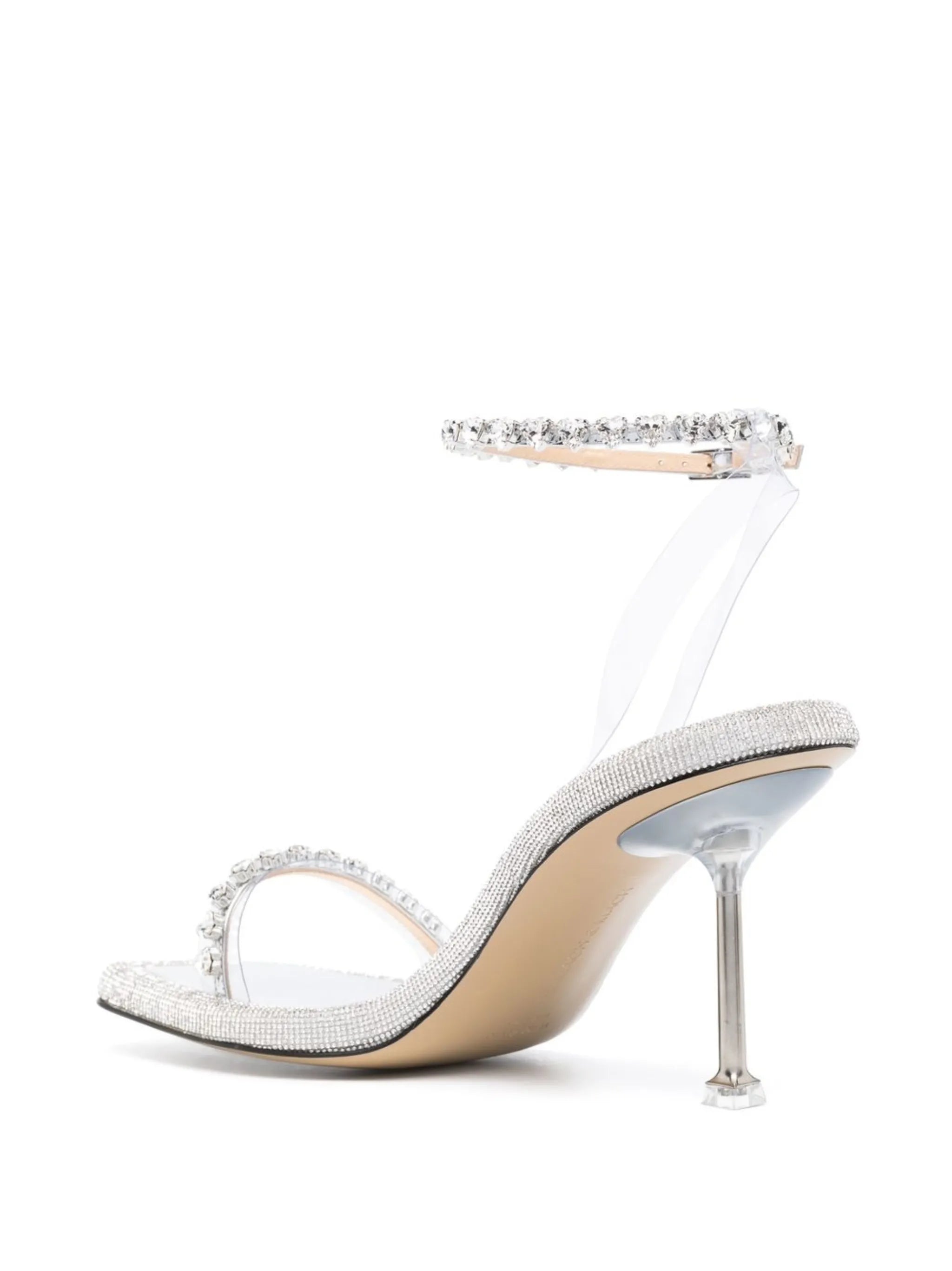 100mm crystal-embellished sandals