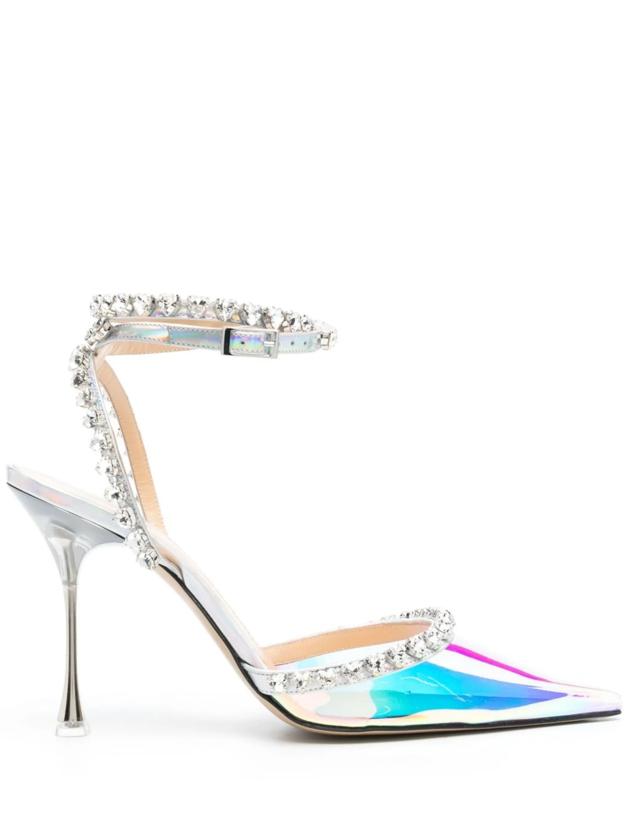 Audrey crystal-embellished pumps