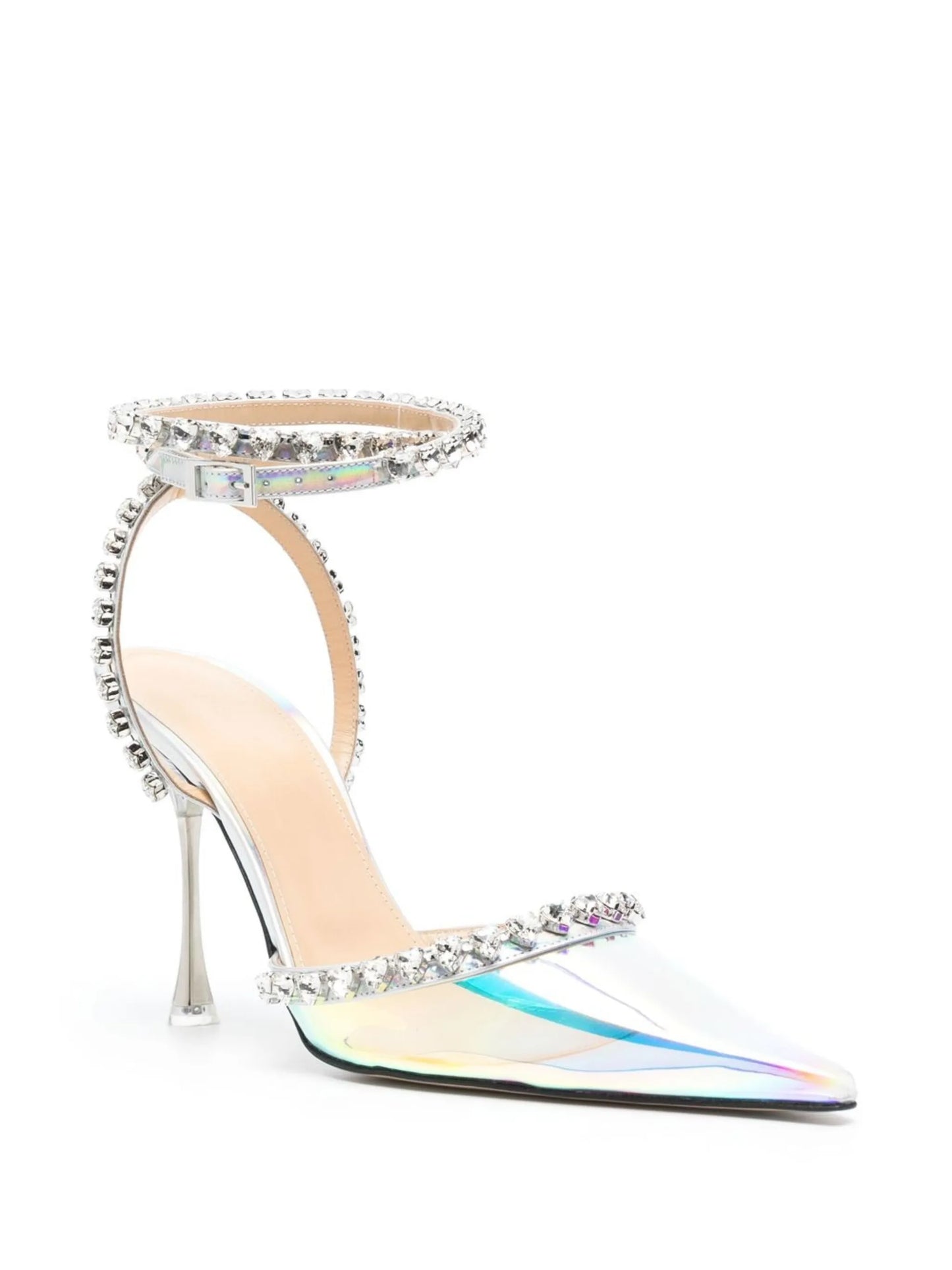Audrey crystal-embellished pumps