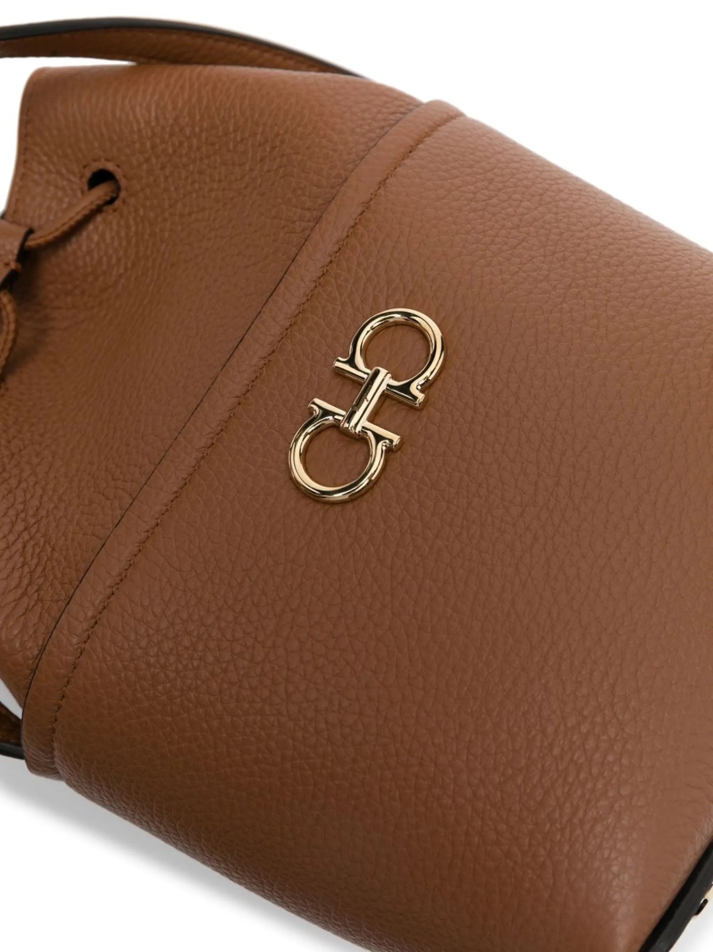 drawstring bucket shoulder bag