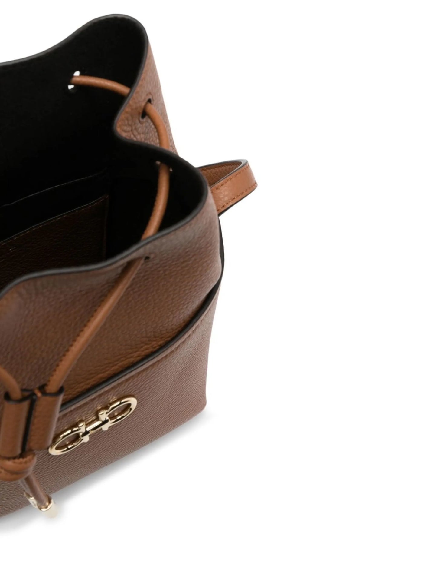 drawstring bucket shoulder bag