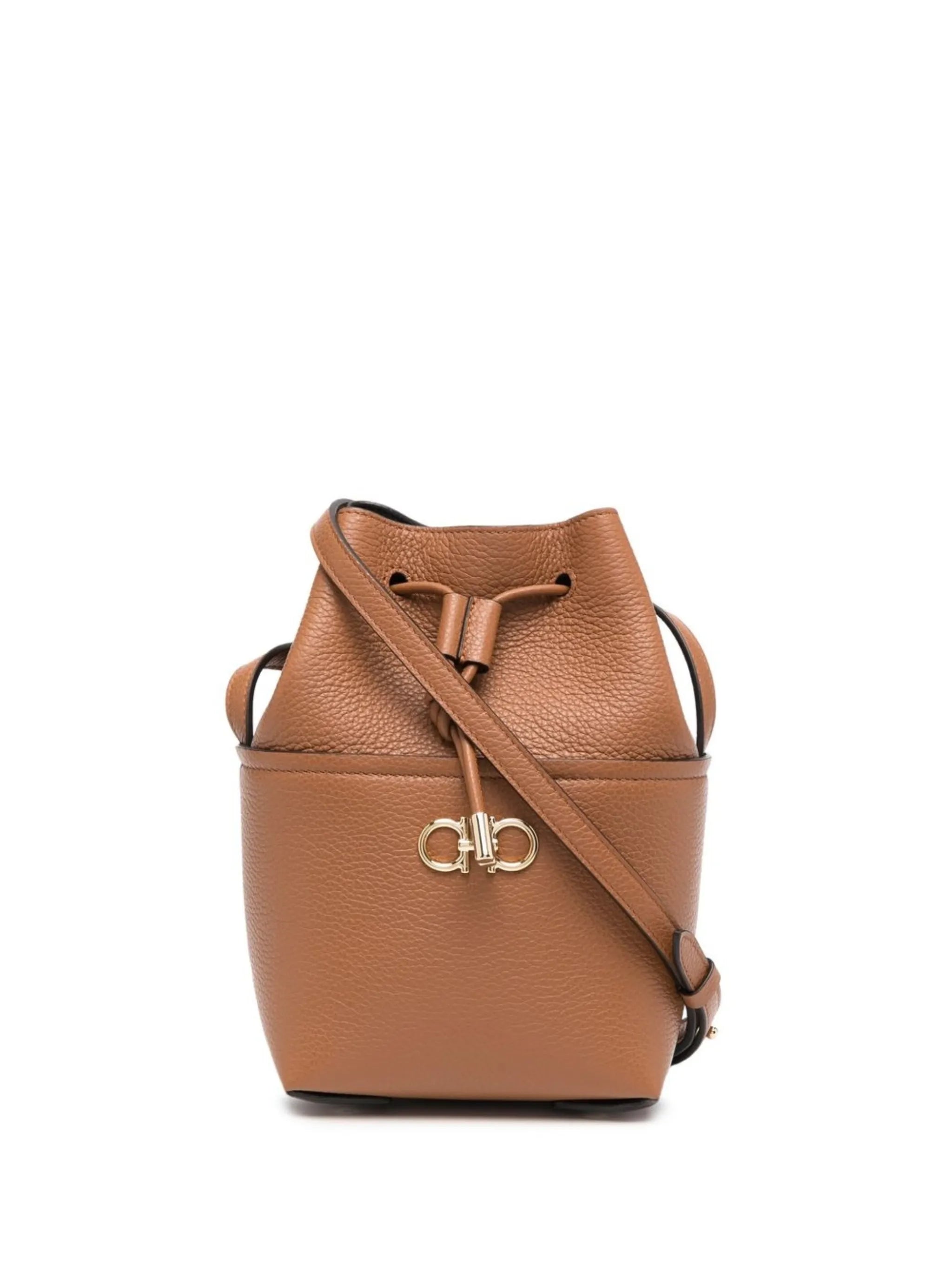 drawstring bucket shoulder bag