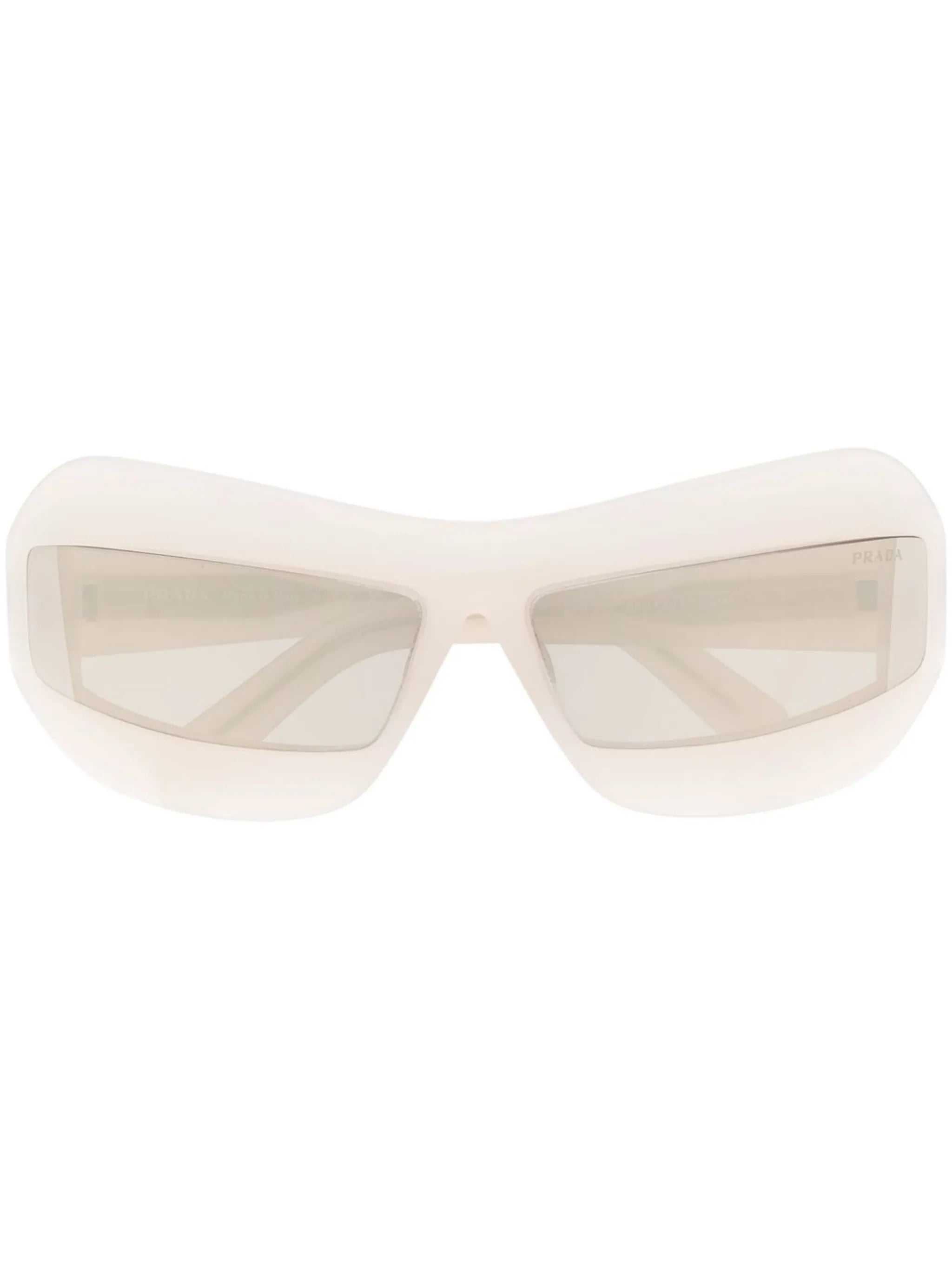 Runway curved-rectangle frame sunglasses