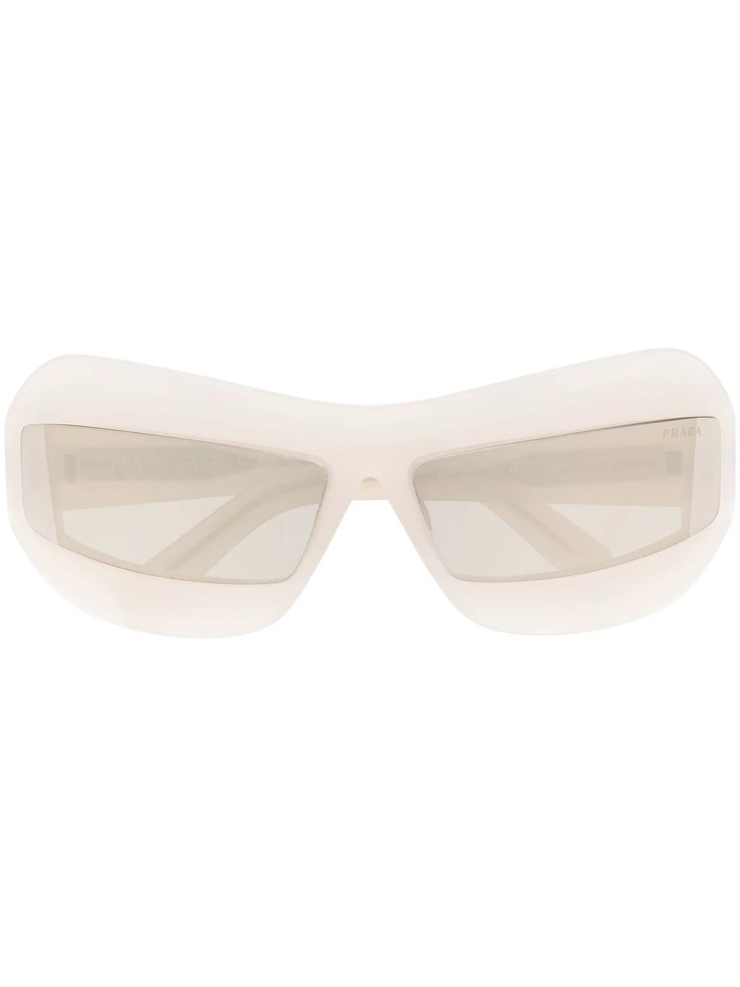Runway curved-rectangle frame sunglasses