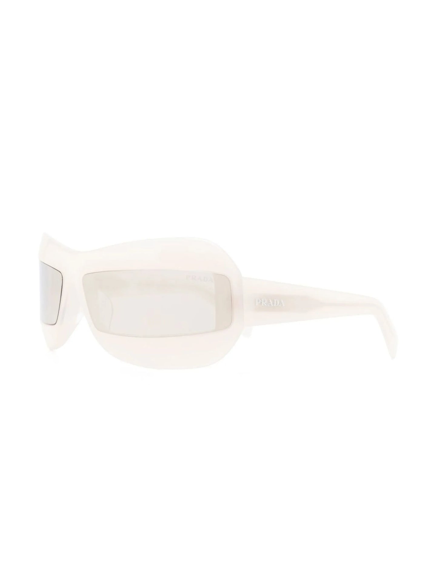 Runway curved-rectangle frame sunglasses