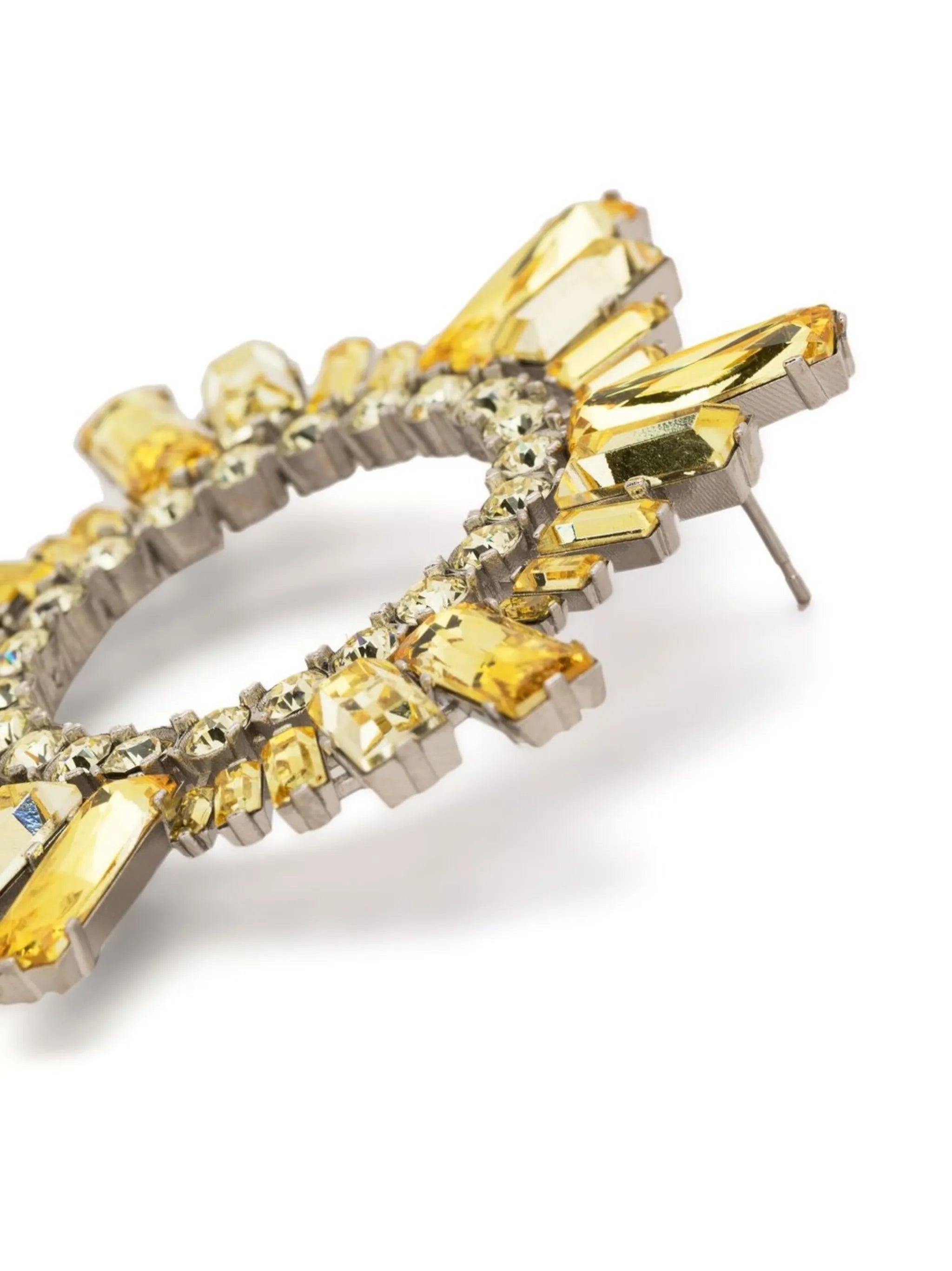 crystal-embellished earrings