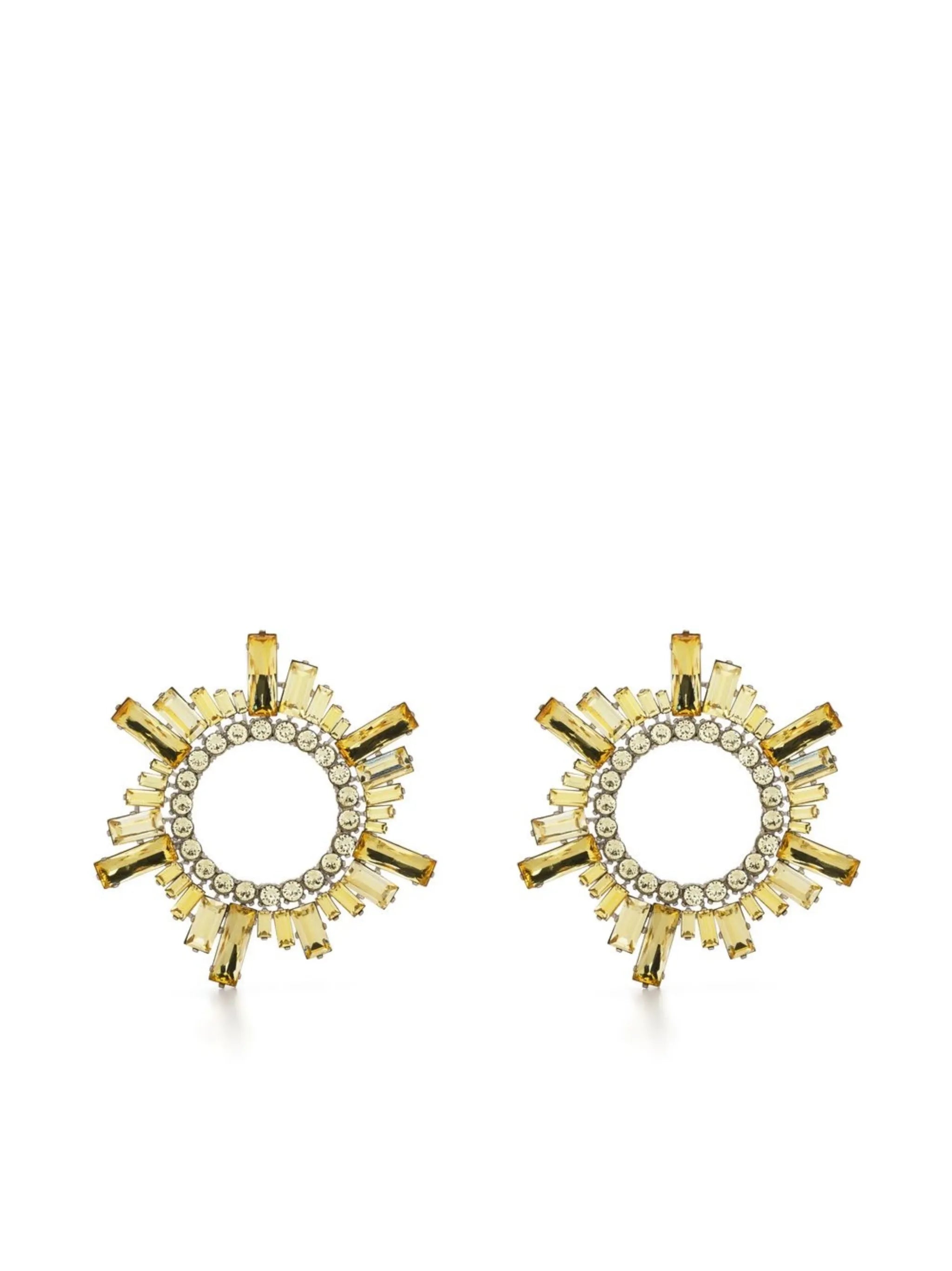crystal-embellished earrings