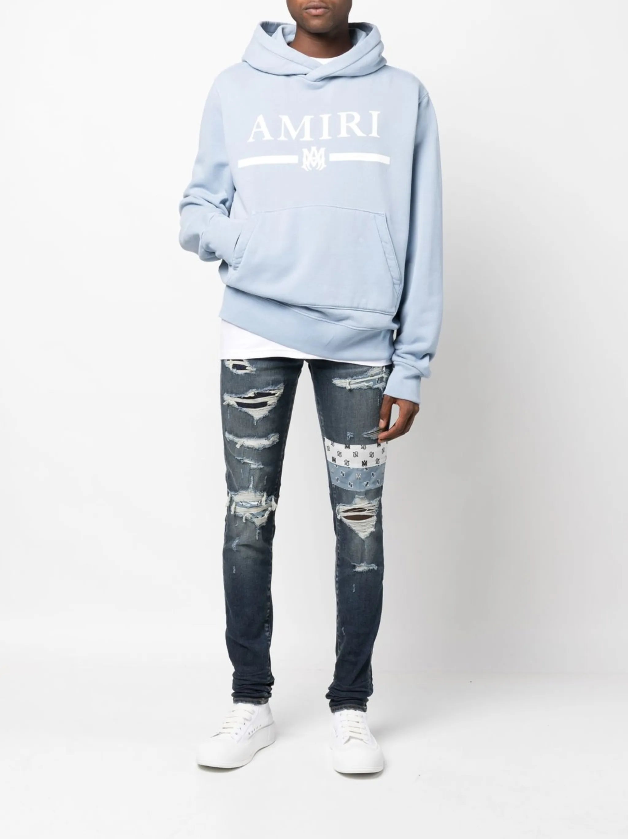 logo-print cotton hoodie