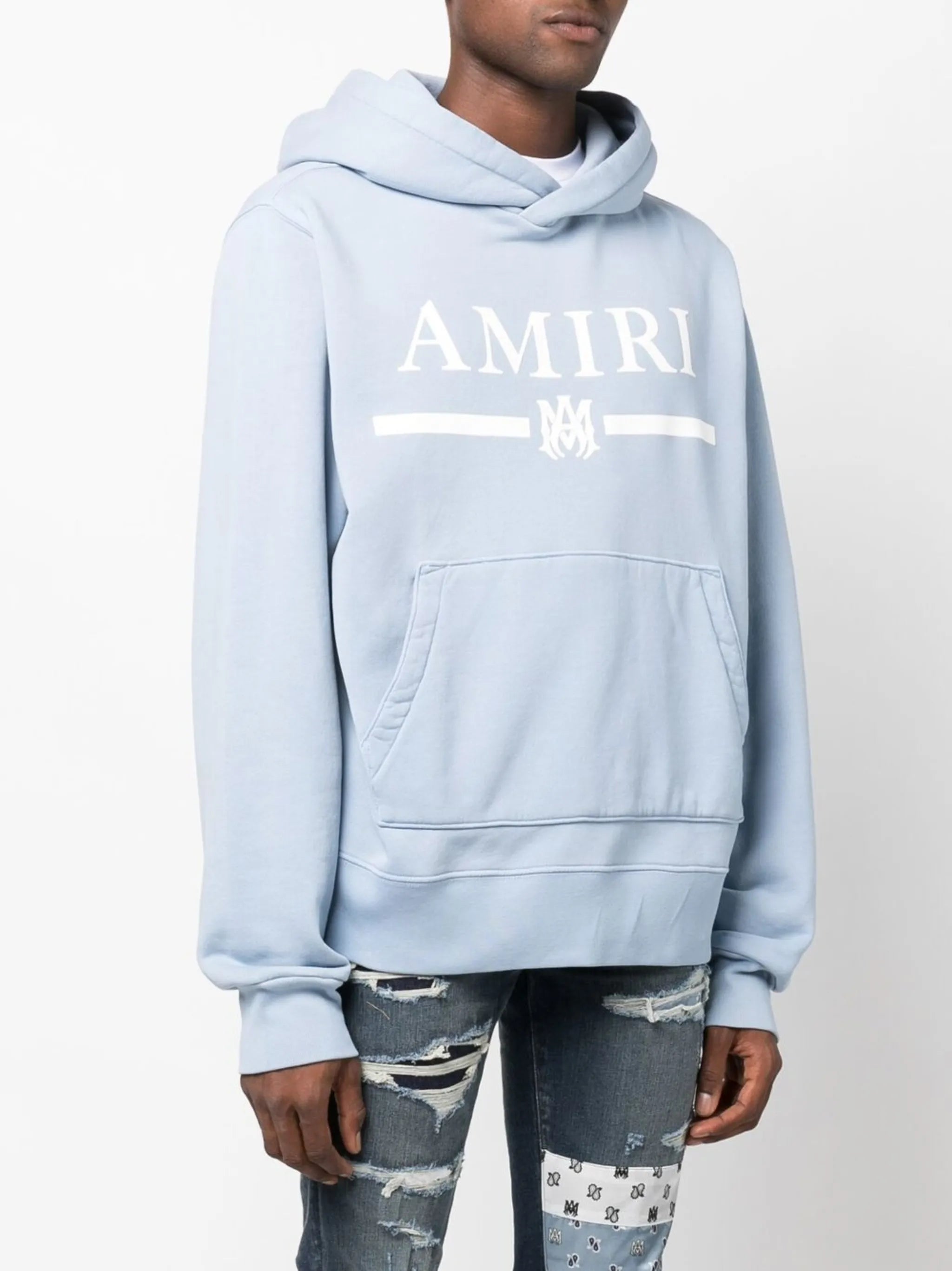 logo-print cotton hoodie