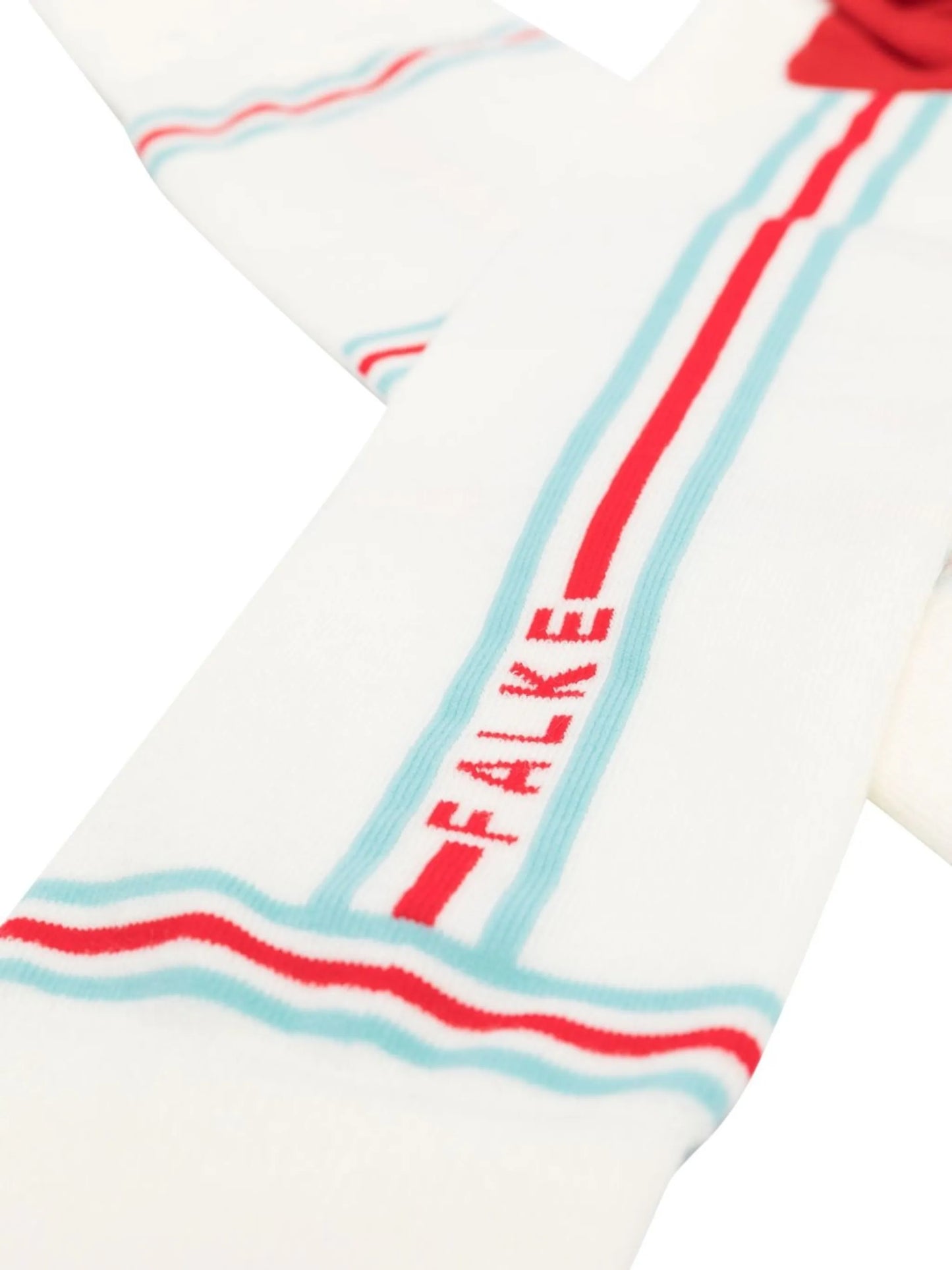 text-print calf-length socks