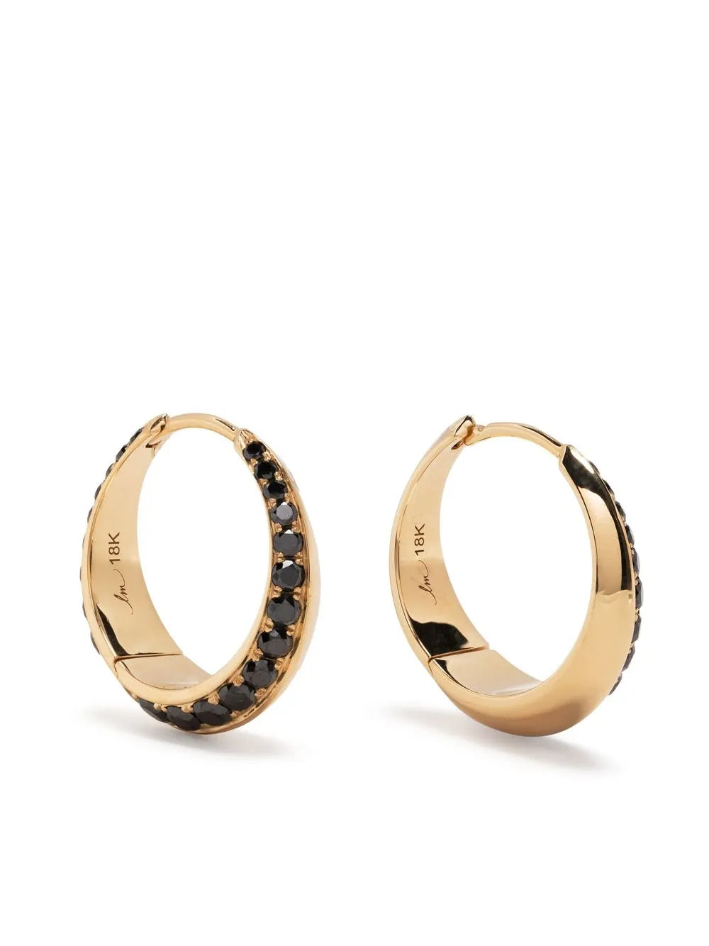 large Othello Crescent hoop earrings