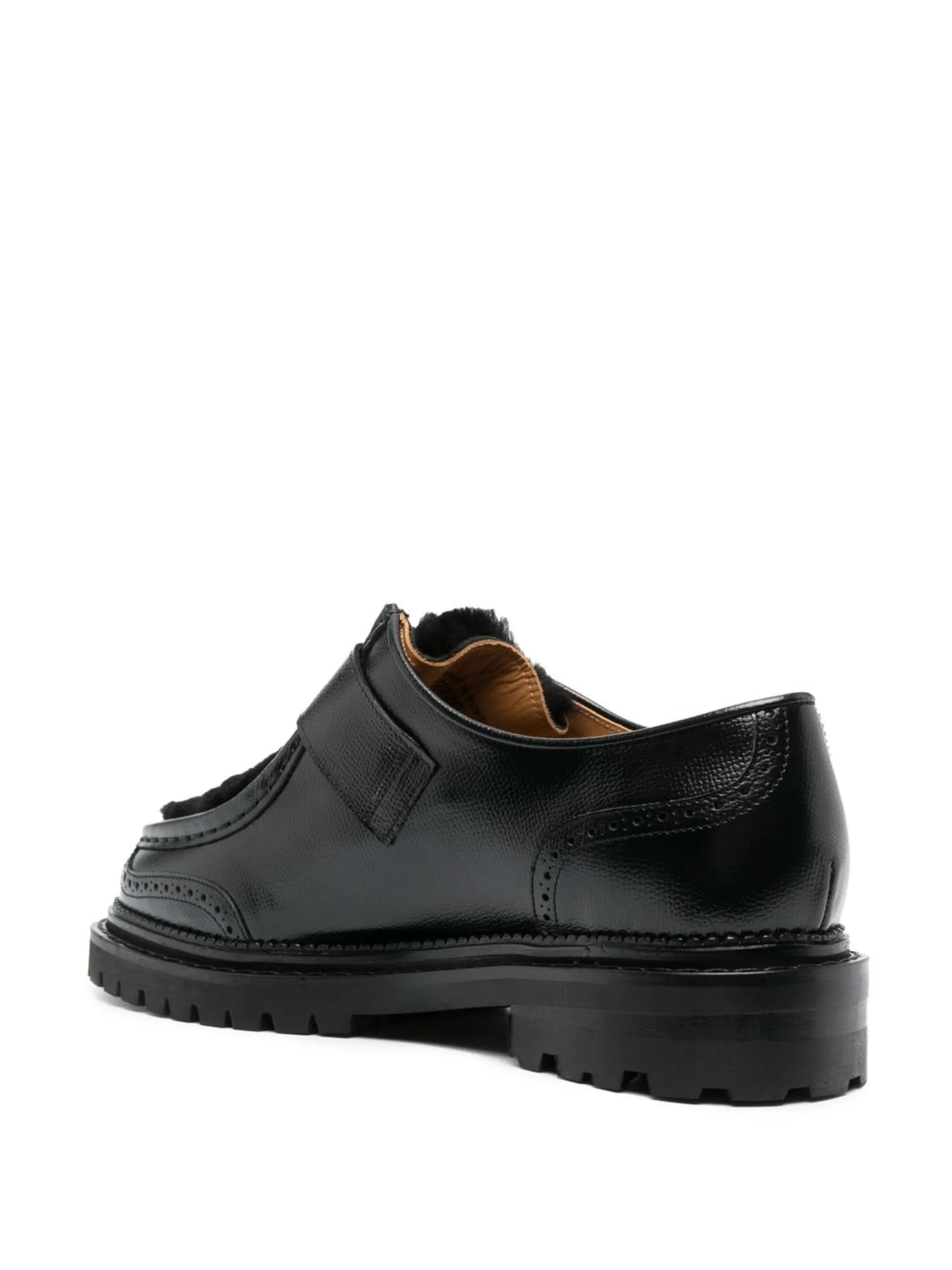 side buckle-fastening monk shoes