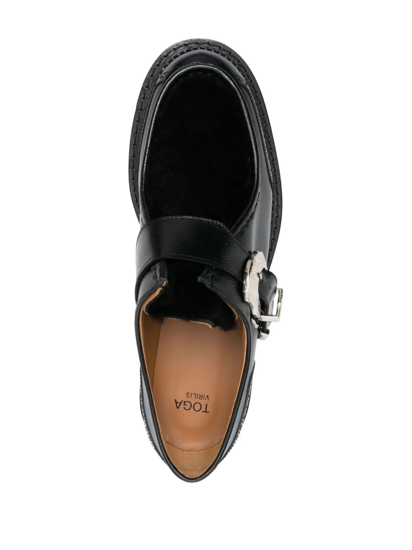 side buckle-fastening monk shoes