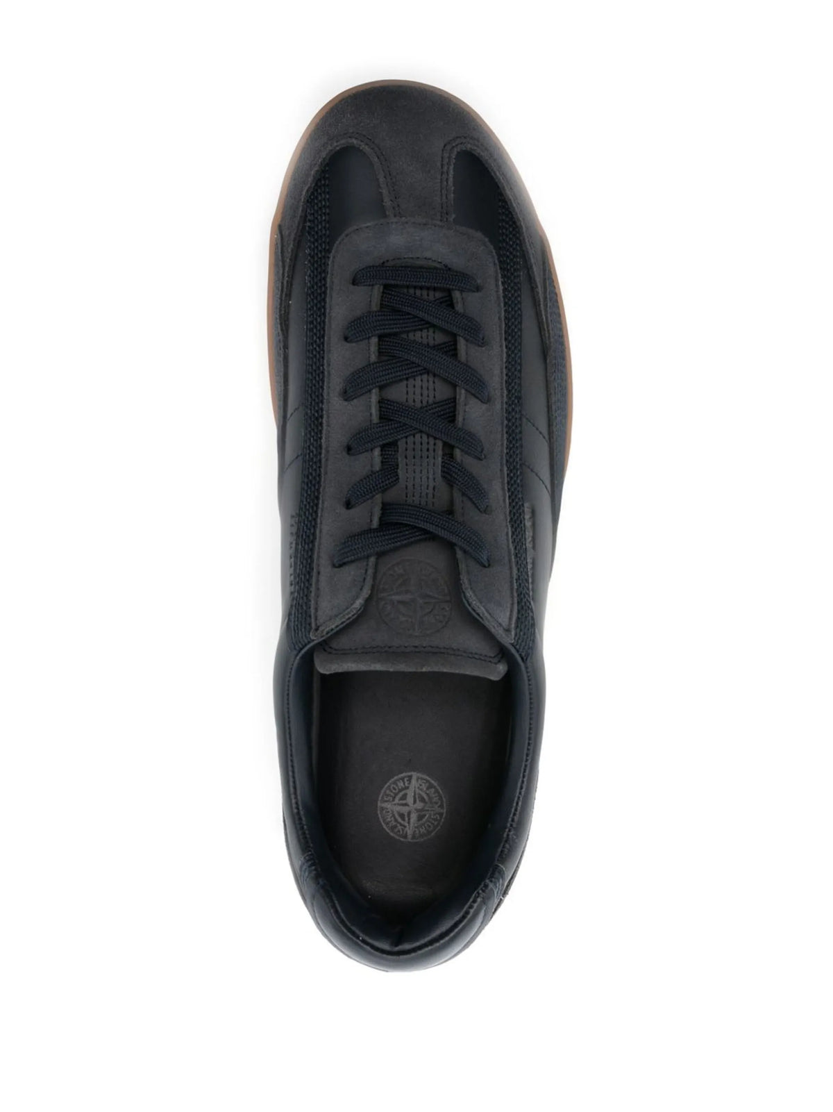 suede-trimmed low-top sneakers