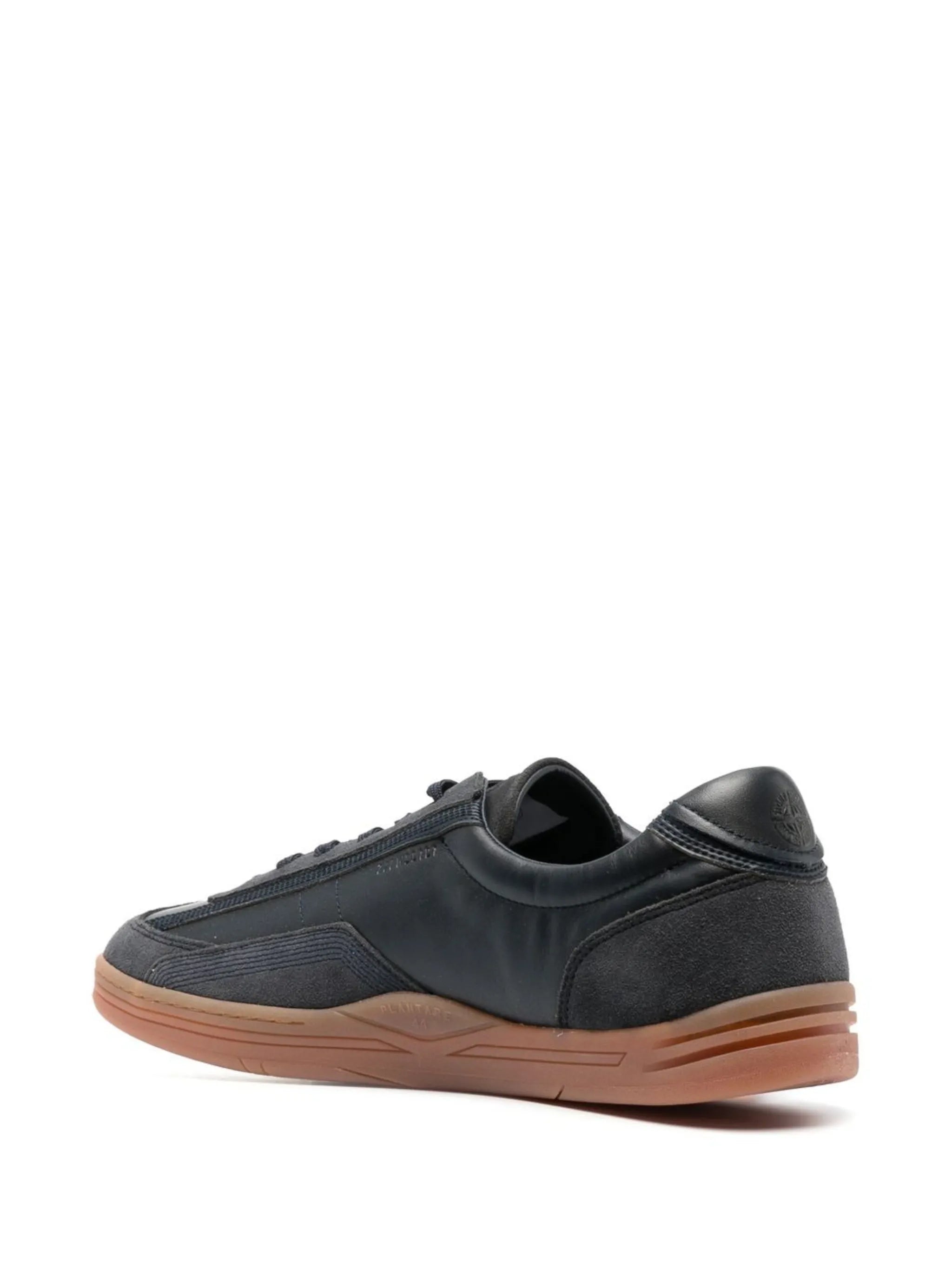 suede-trimmed low-top sneakers