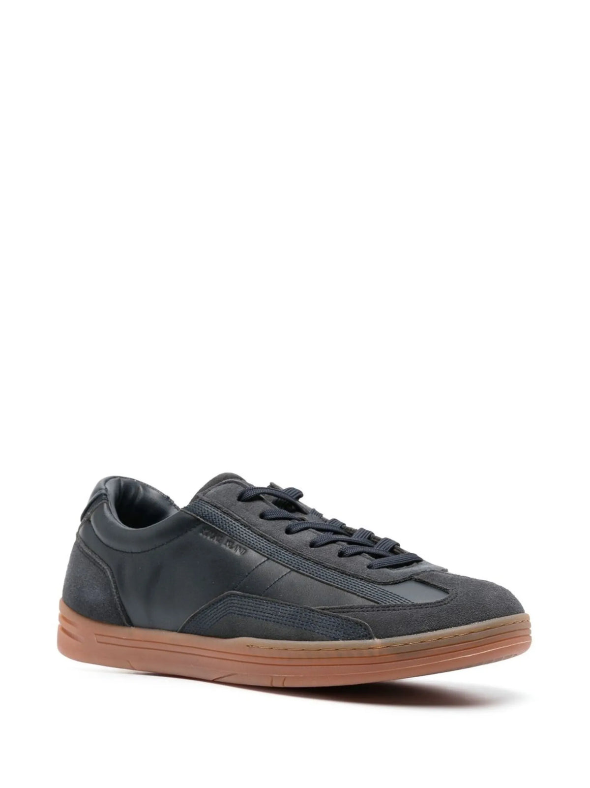 suede-trimmed low-top sneakers