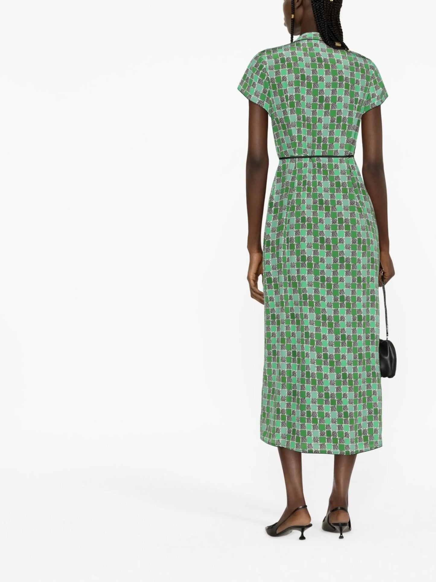 Carole patchwork wrap dress