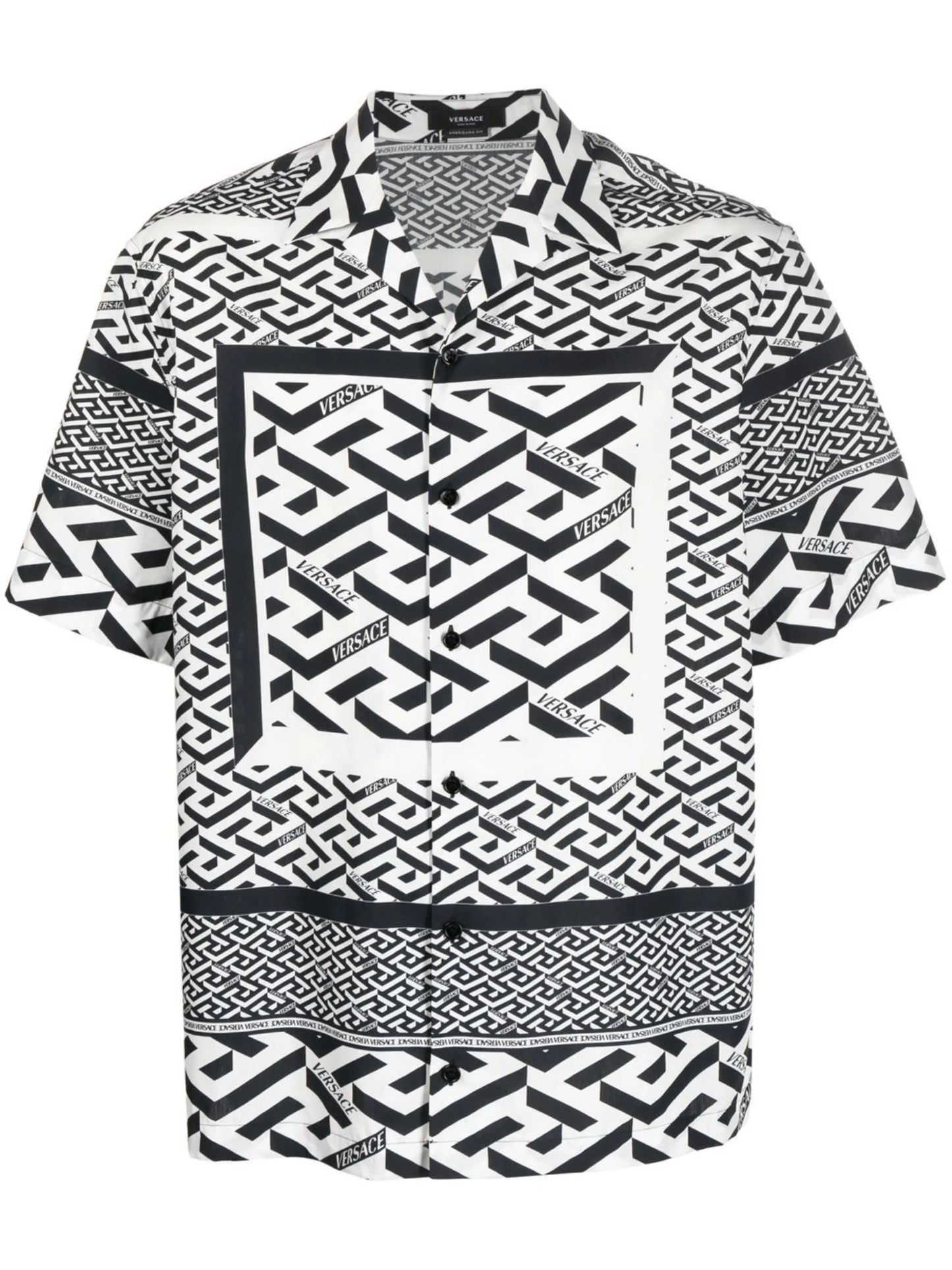Greca-print short-sleeved shirt