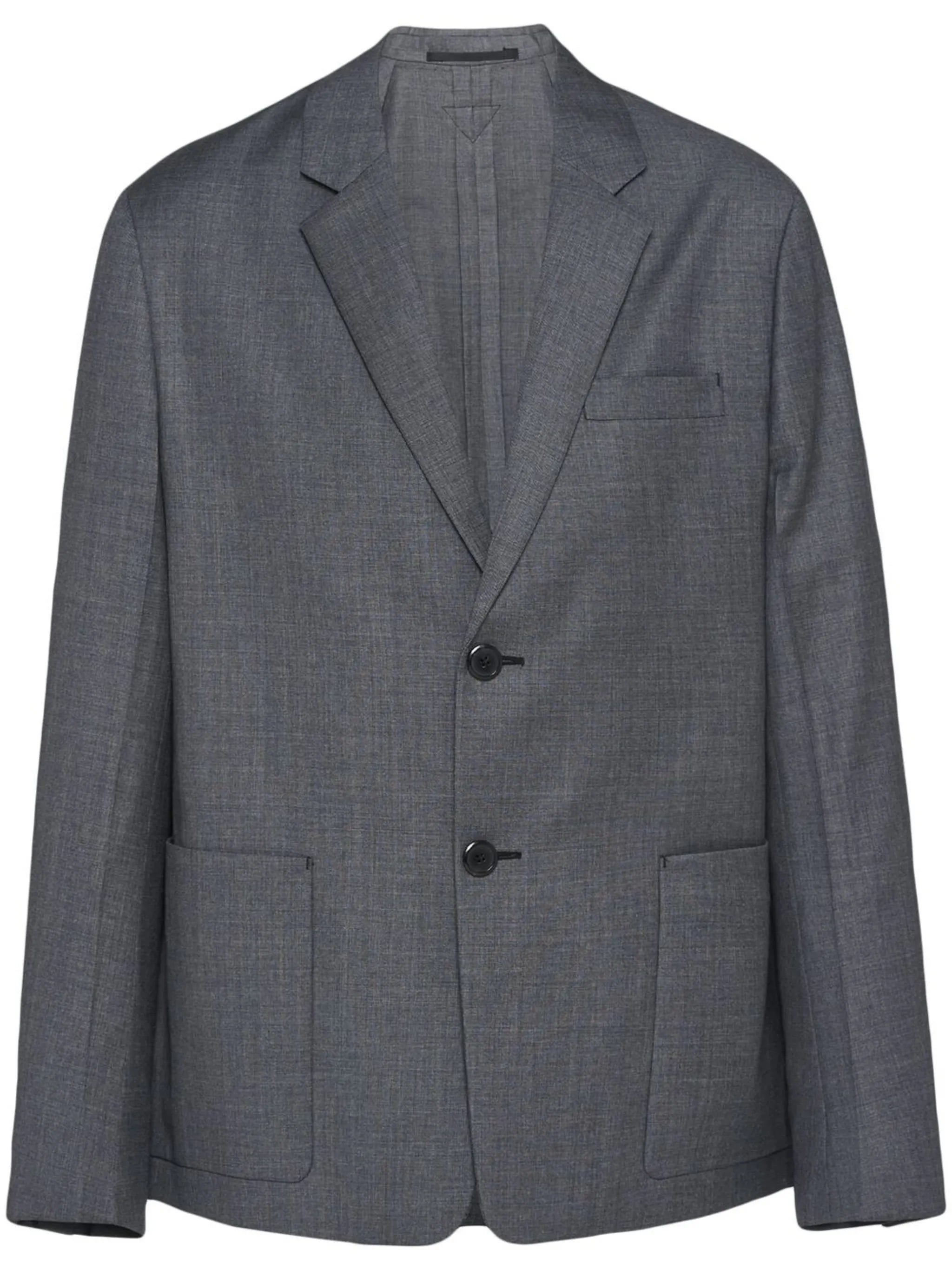 single-breasted wool blazer