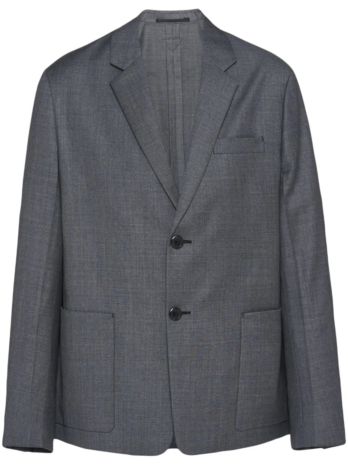 single-breasted wool blazer