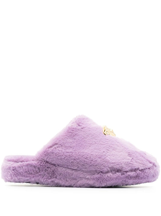 Medusa faux-fur slippers