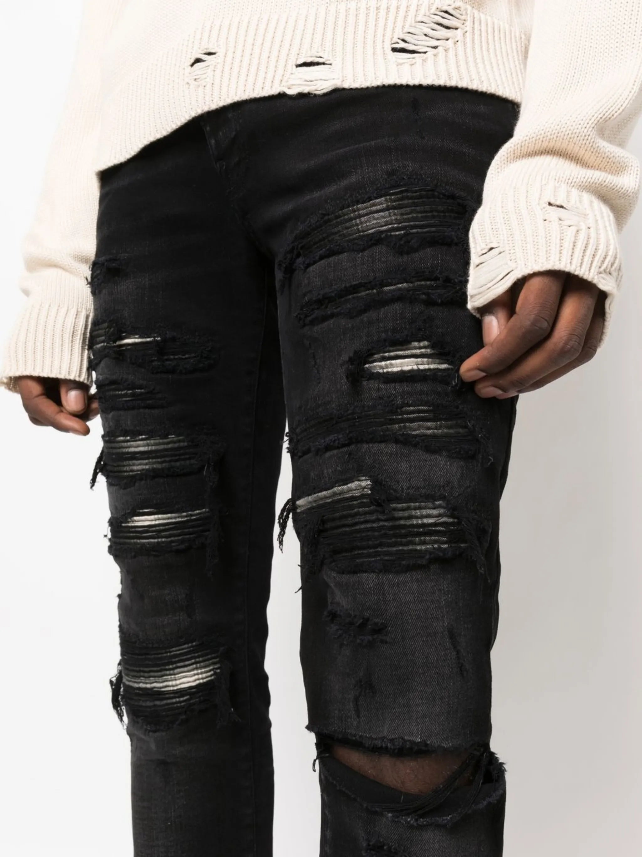 Thrasher distressed skinny jeans