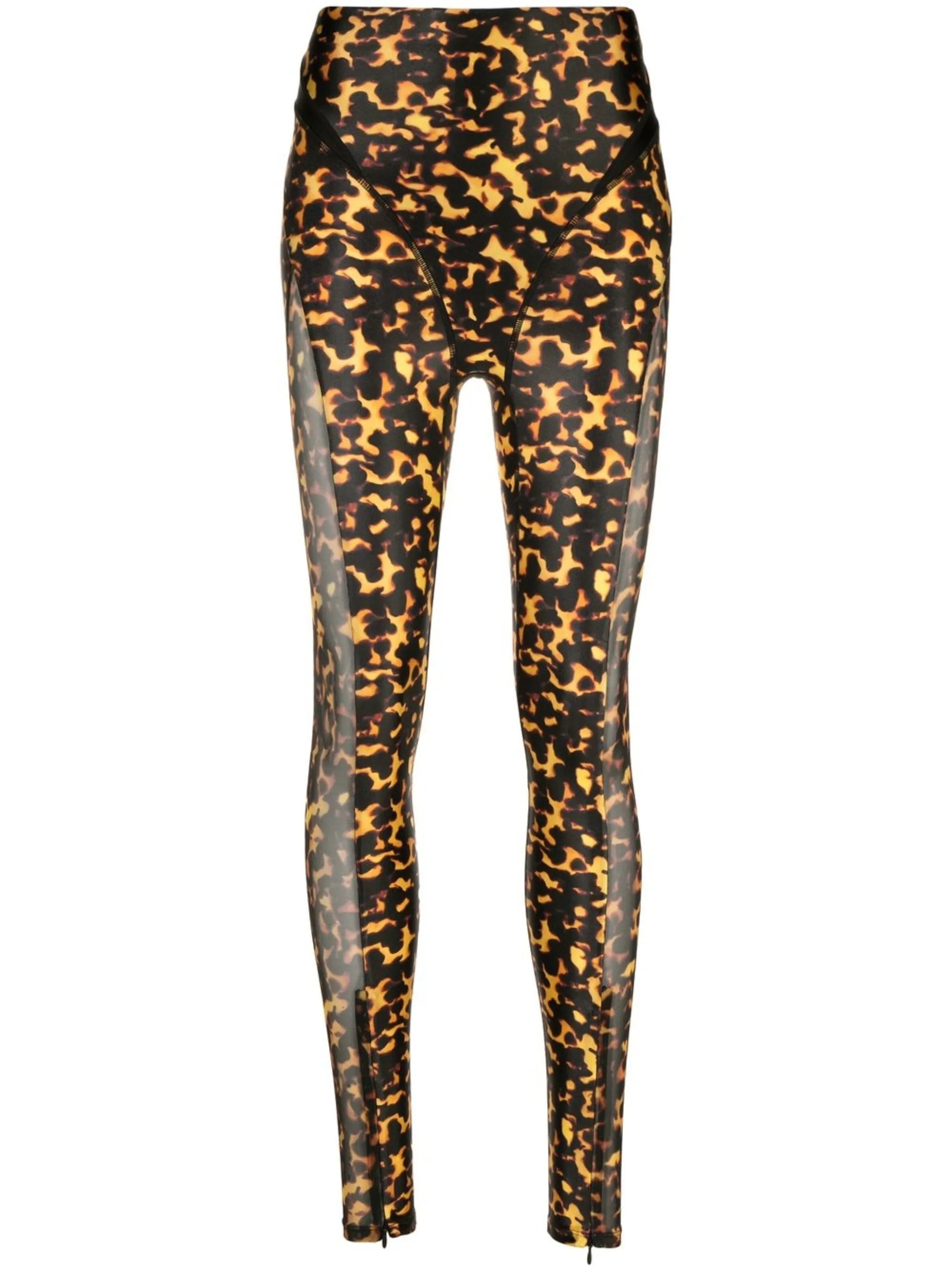 graphic-print high-waisted leggings