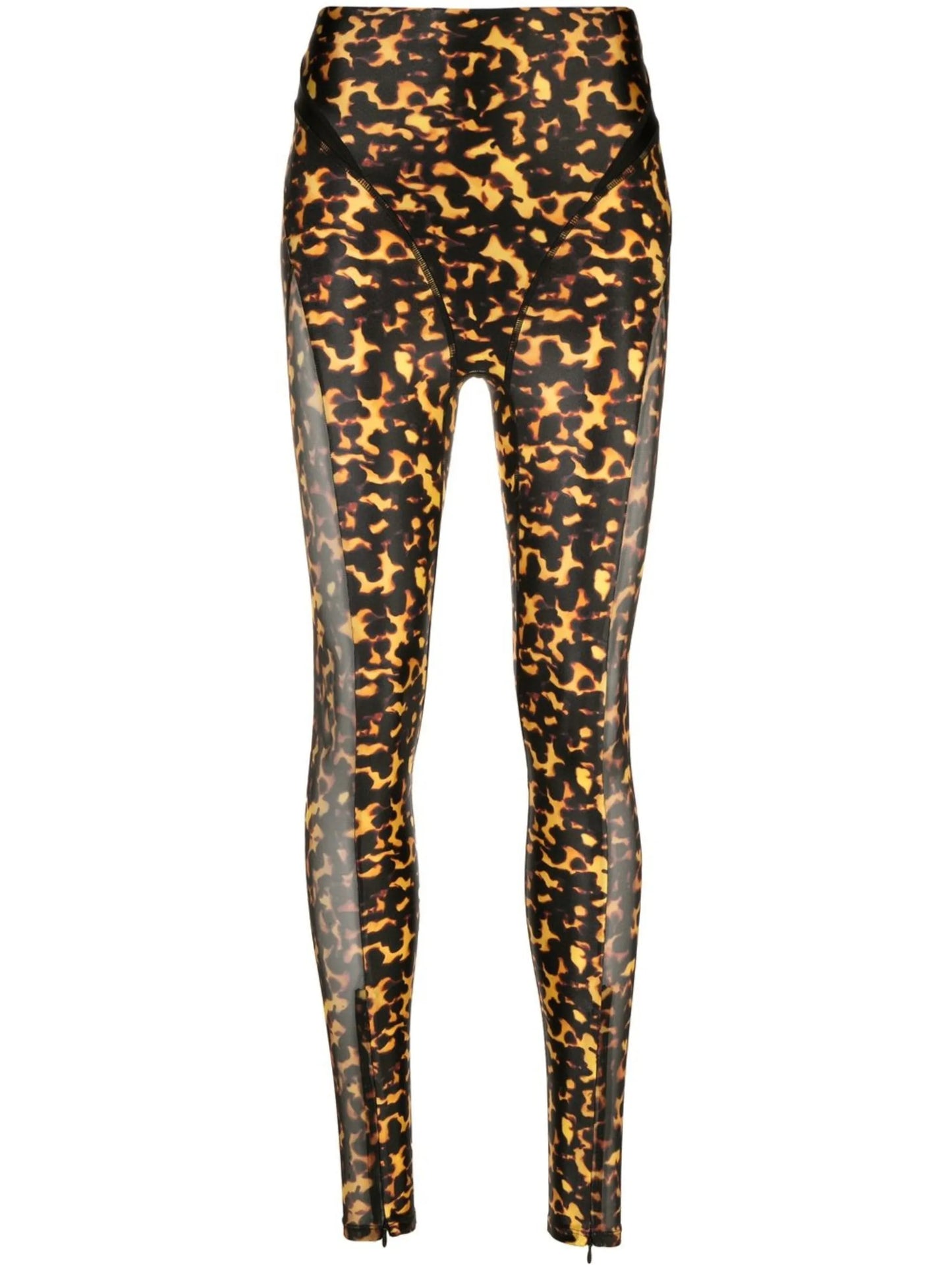 graphic-print high-waisted leggings