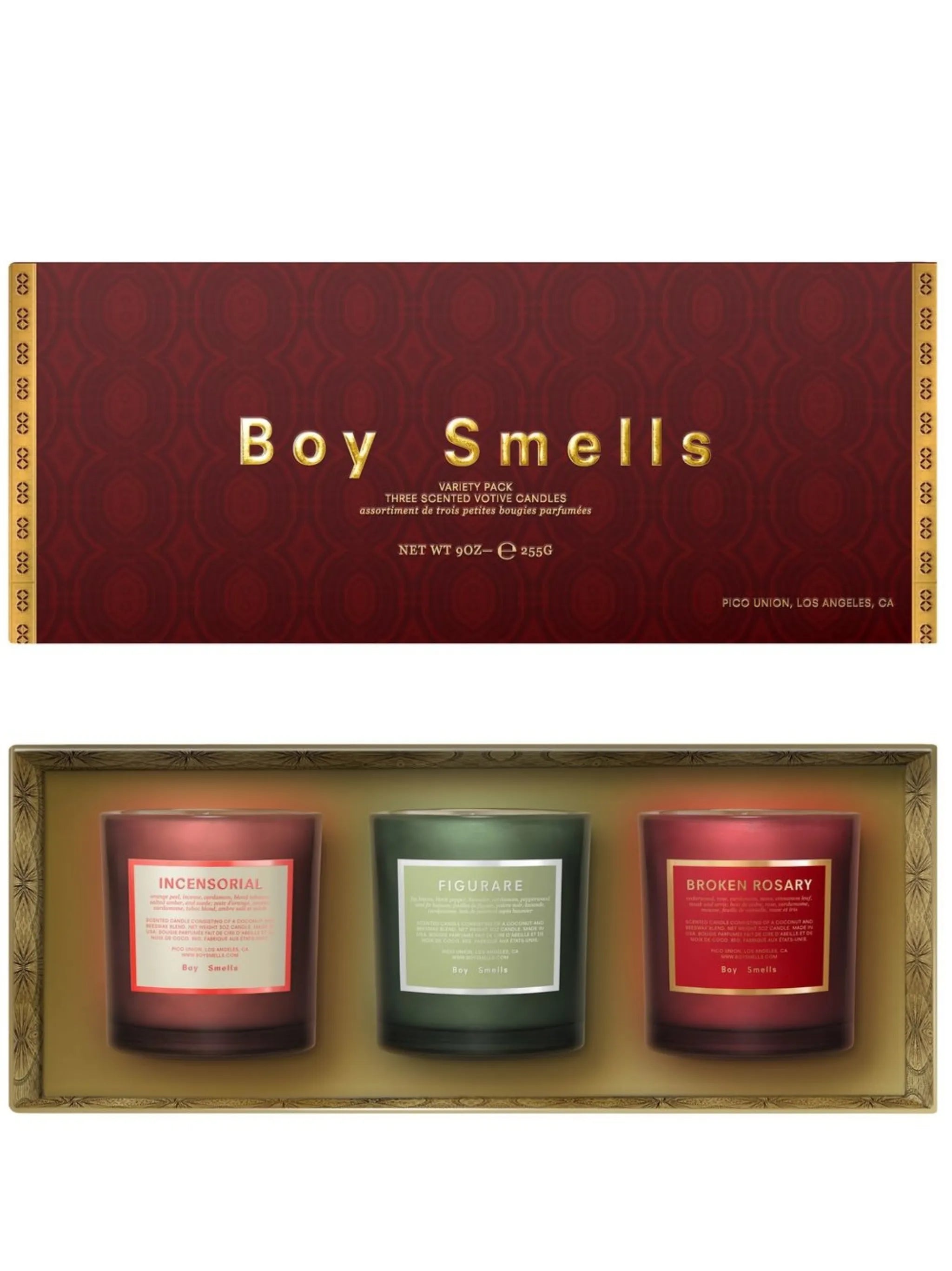 Holiday Votive scented candle (set of three)