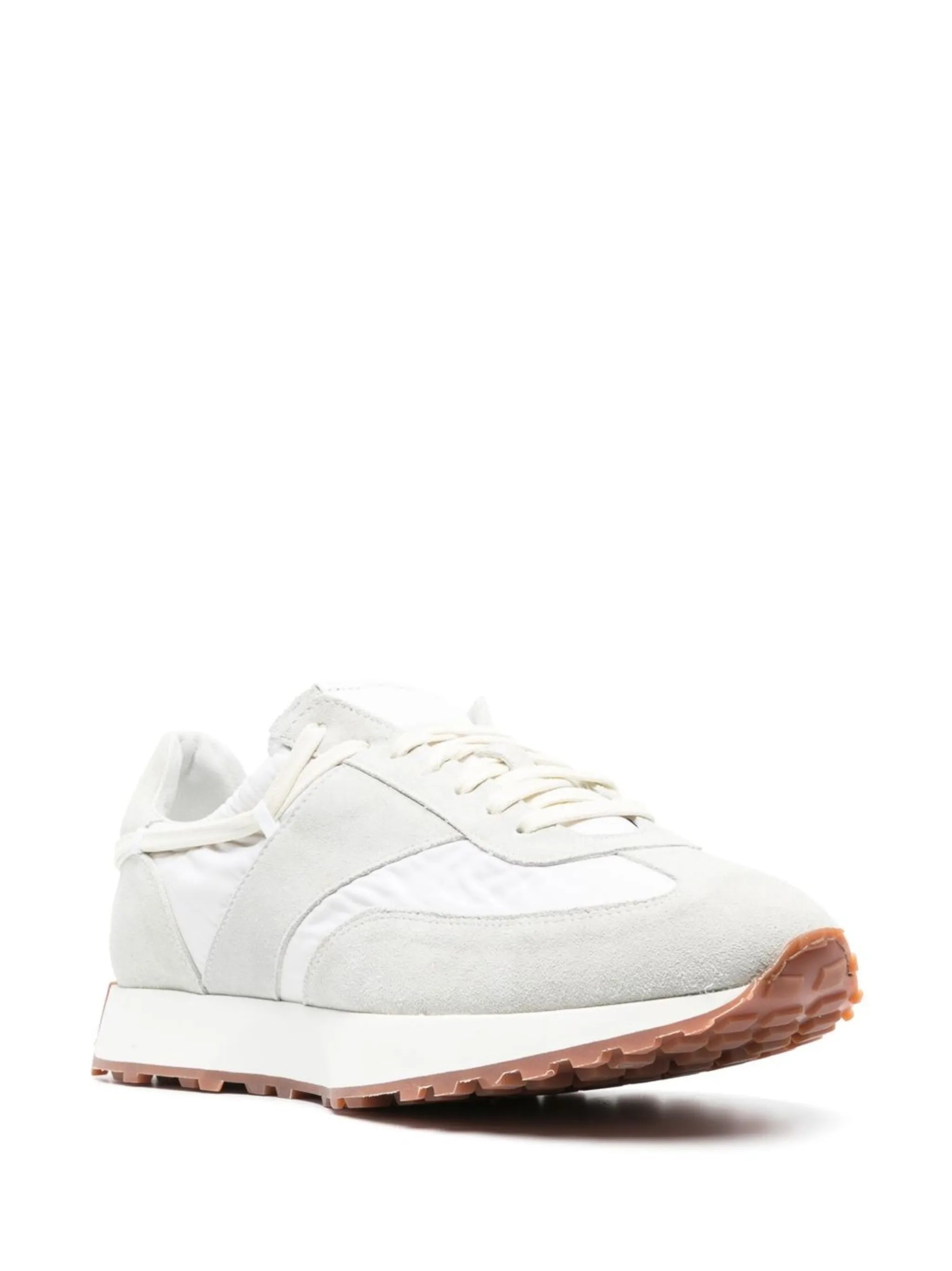 panelled low-top sneakers