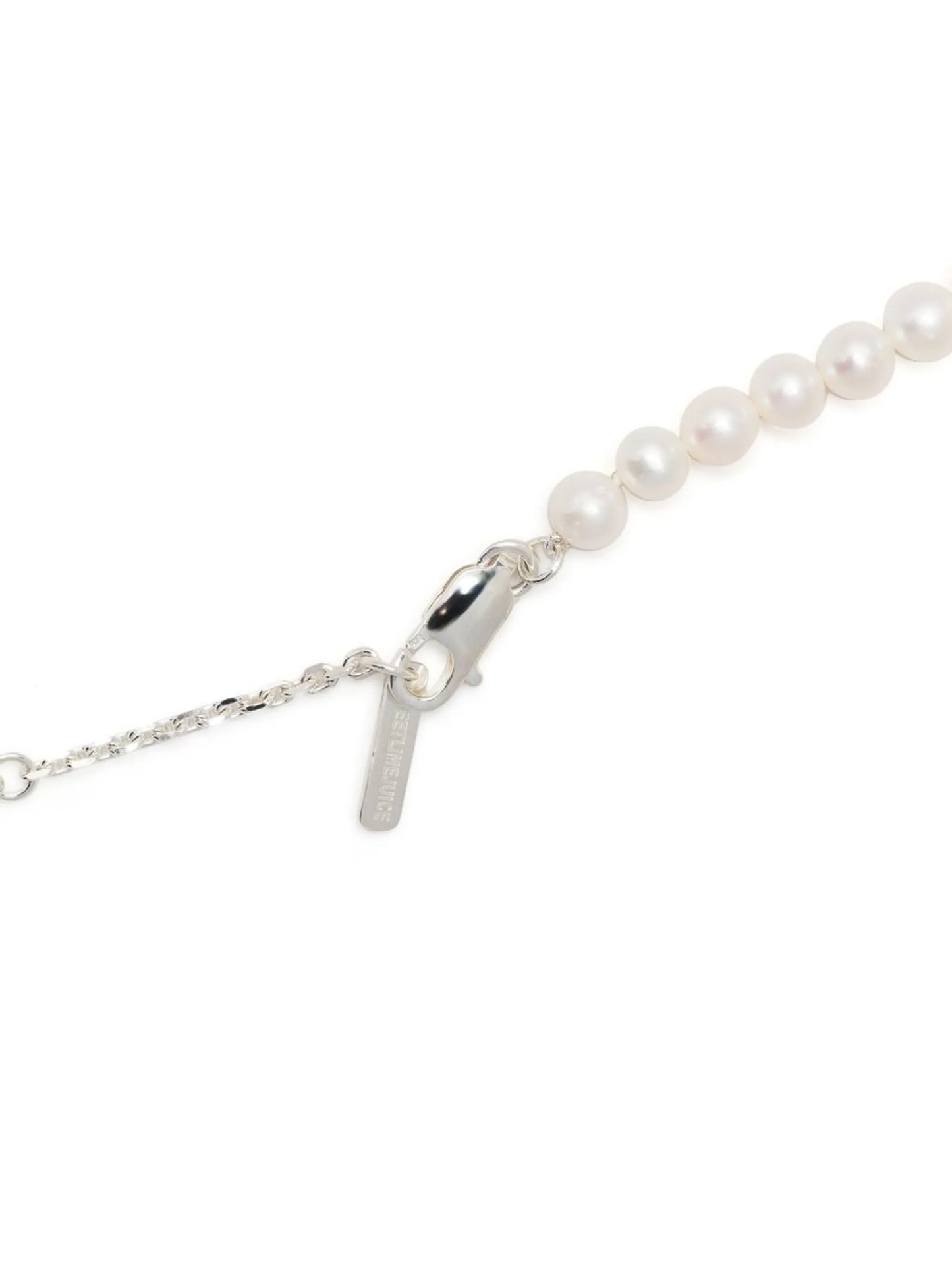 layered silver and pearl necklace