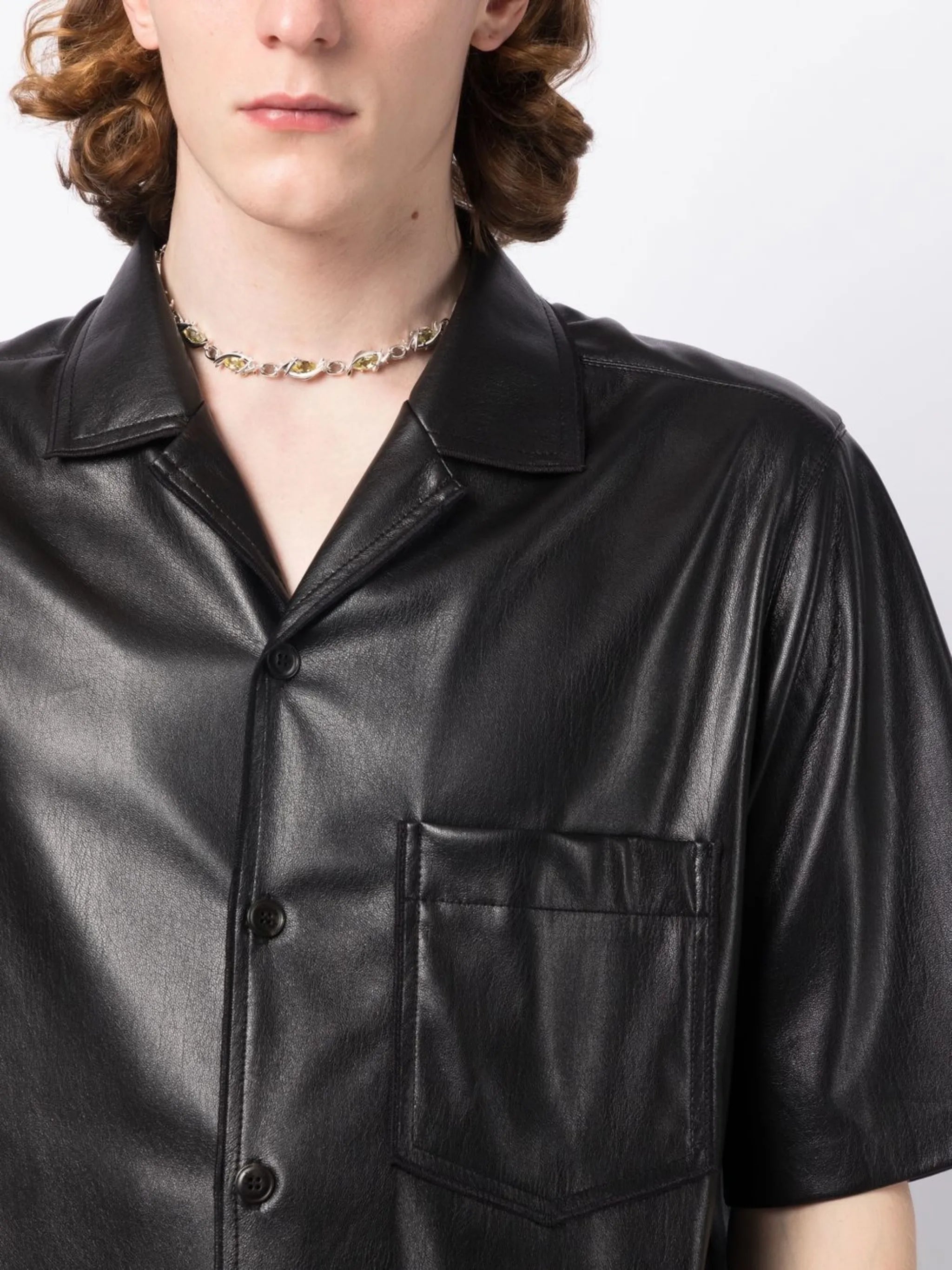 Navette crystal-embellished choker
