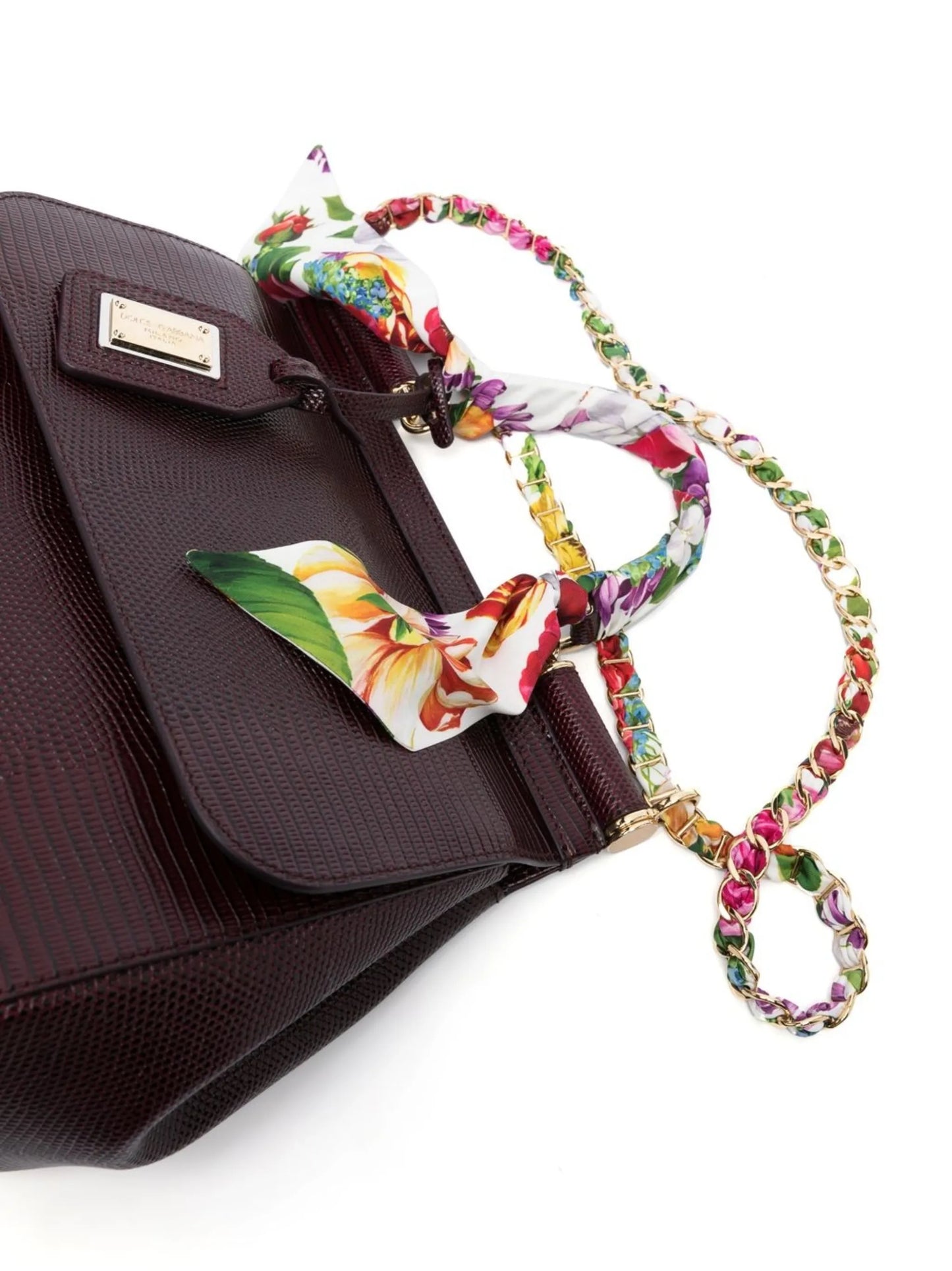 medium Sicily lizard-skin effect crossbody bag