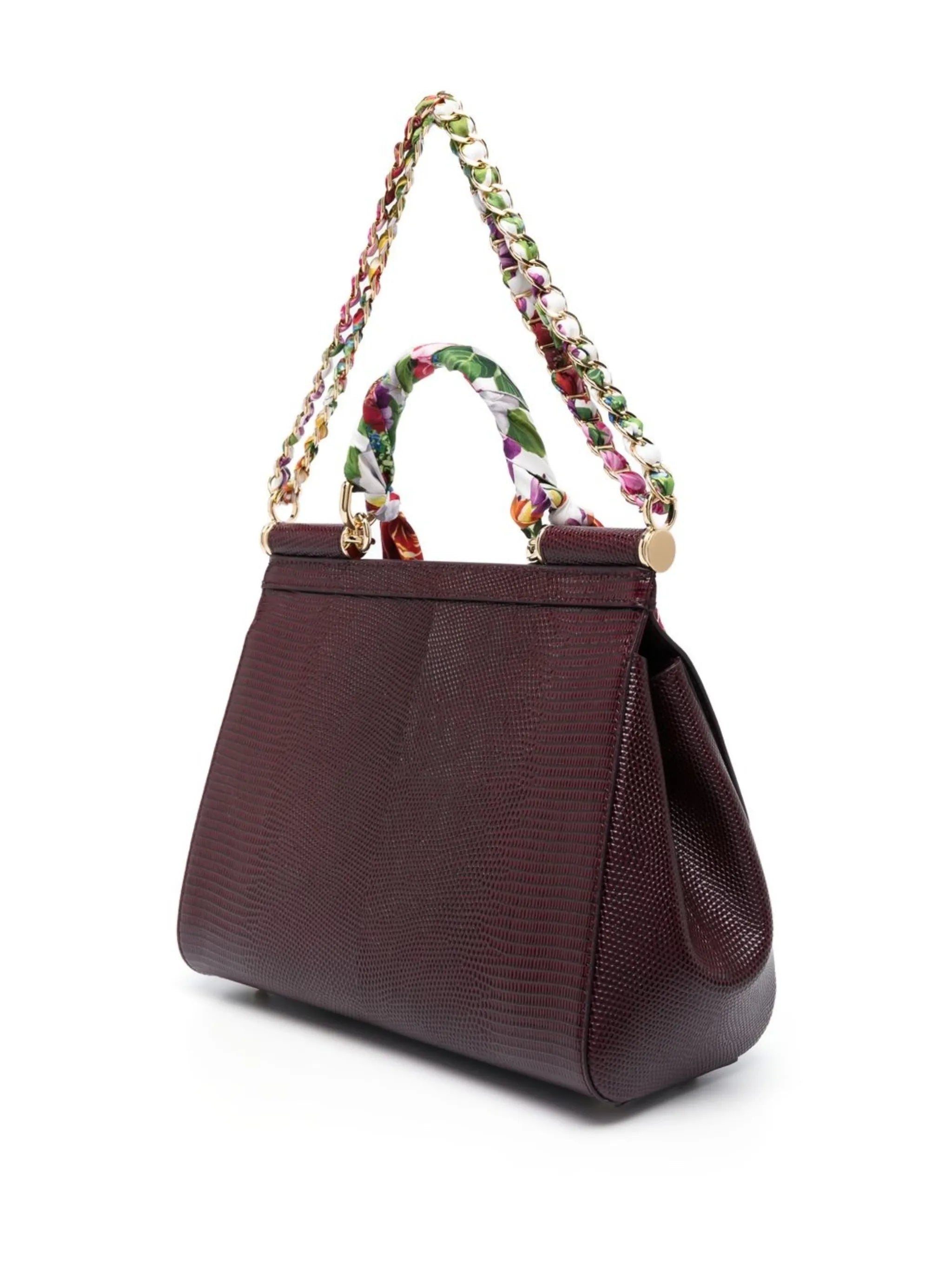 medium Sicily lizard-skin effect crossbody bag