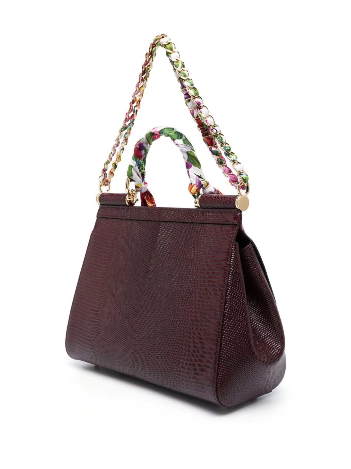 medium Sicily lizard-skin effect crossbody bag