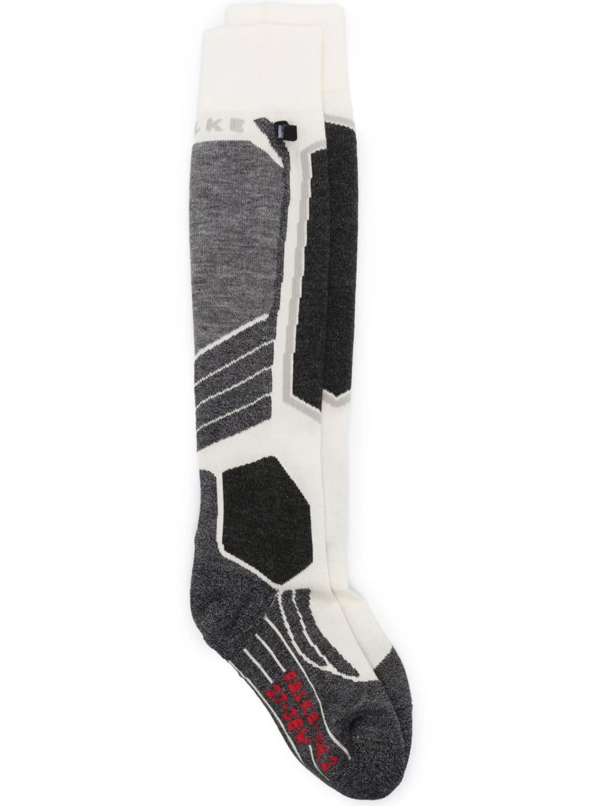 geometric-pattern ski socks