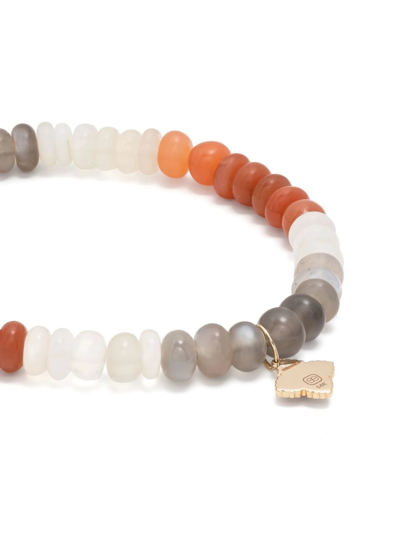 14kt yellow gold moonstone beaded bracelet